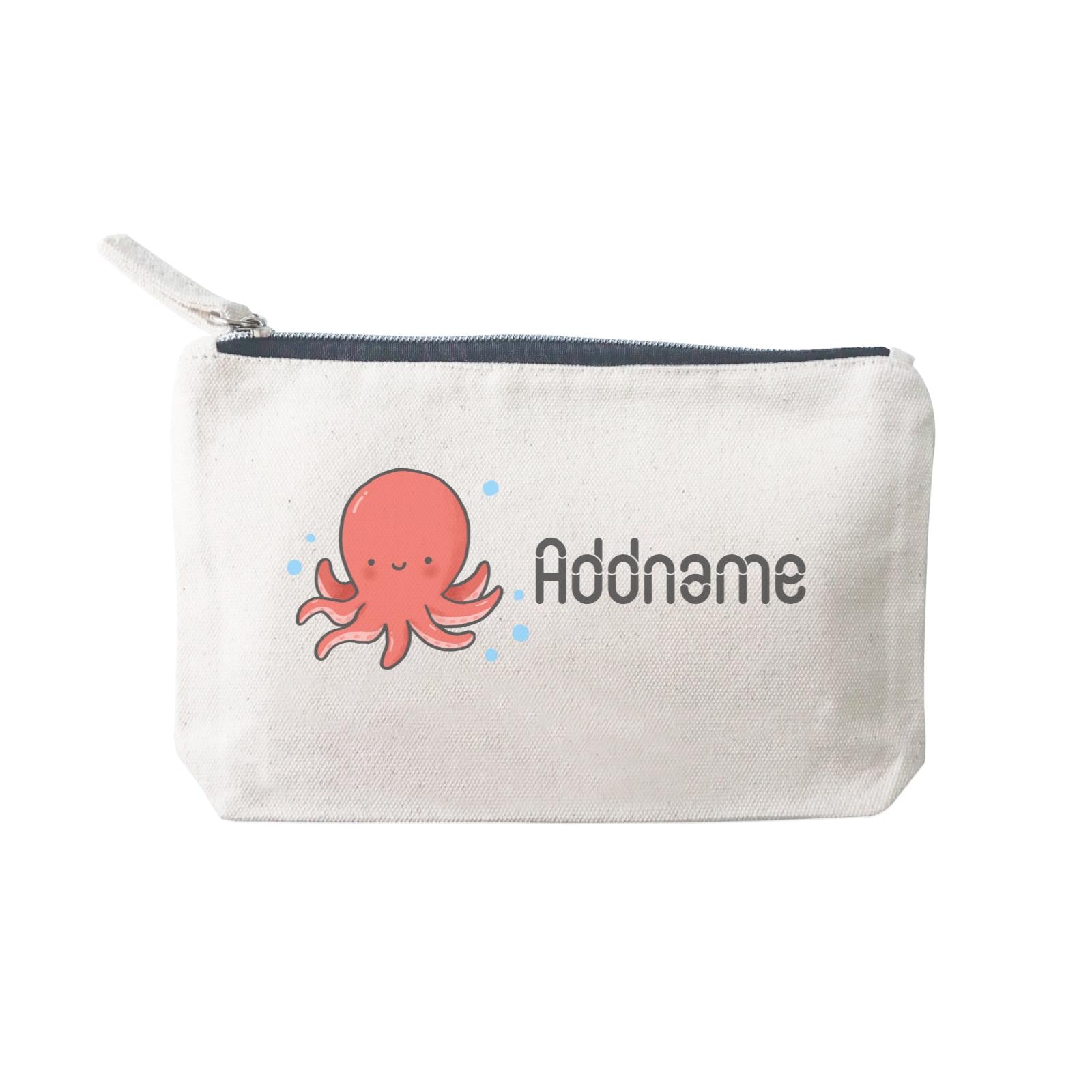 Cute Hand Drawn Style Octopus Addname SP Stationery Pouch 2