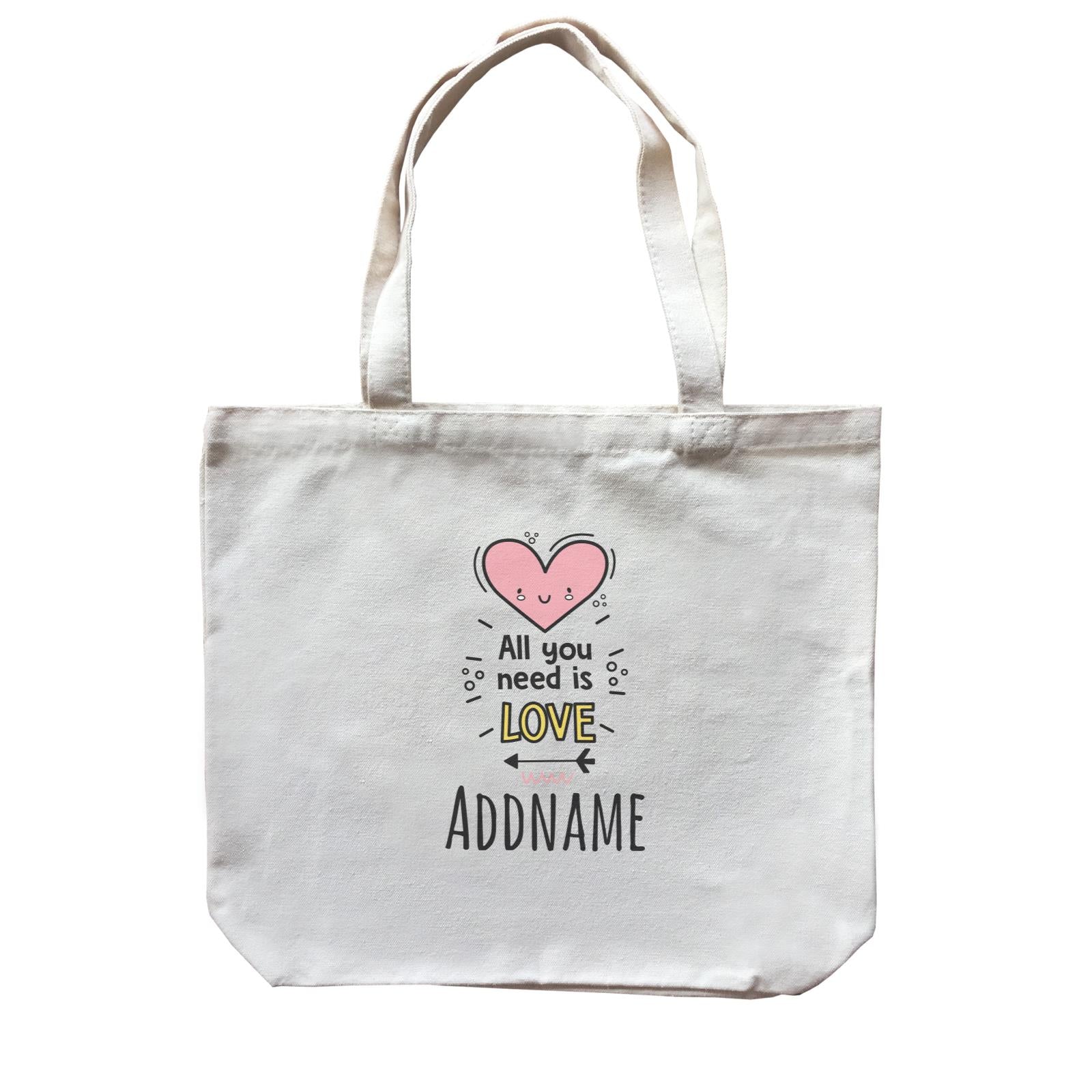 Drawn Baby Elements All You Need Is Love Addname Canvas Bag