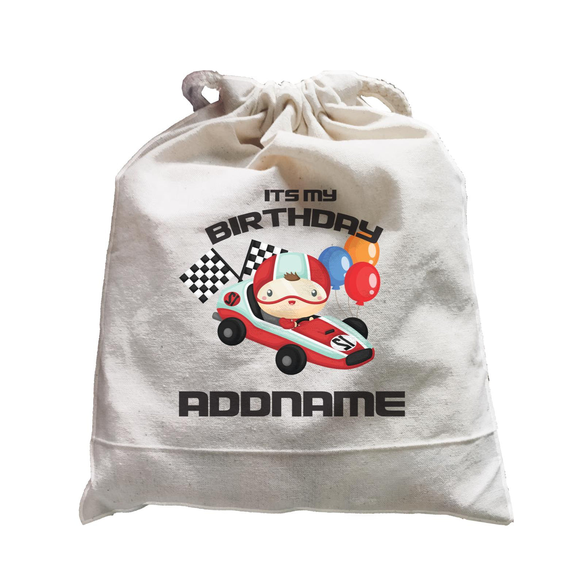 Birthday Cars Race Racer Boy With Racing Cars Its My Birthday Addname Satchel