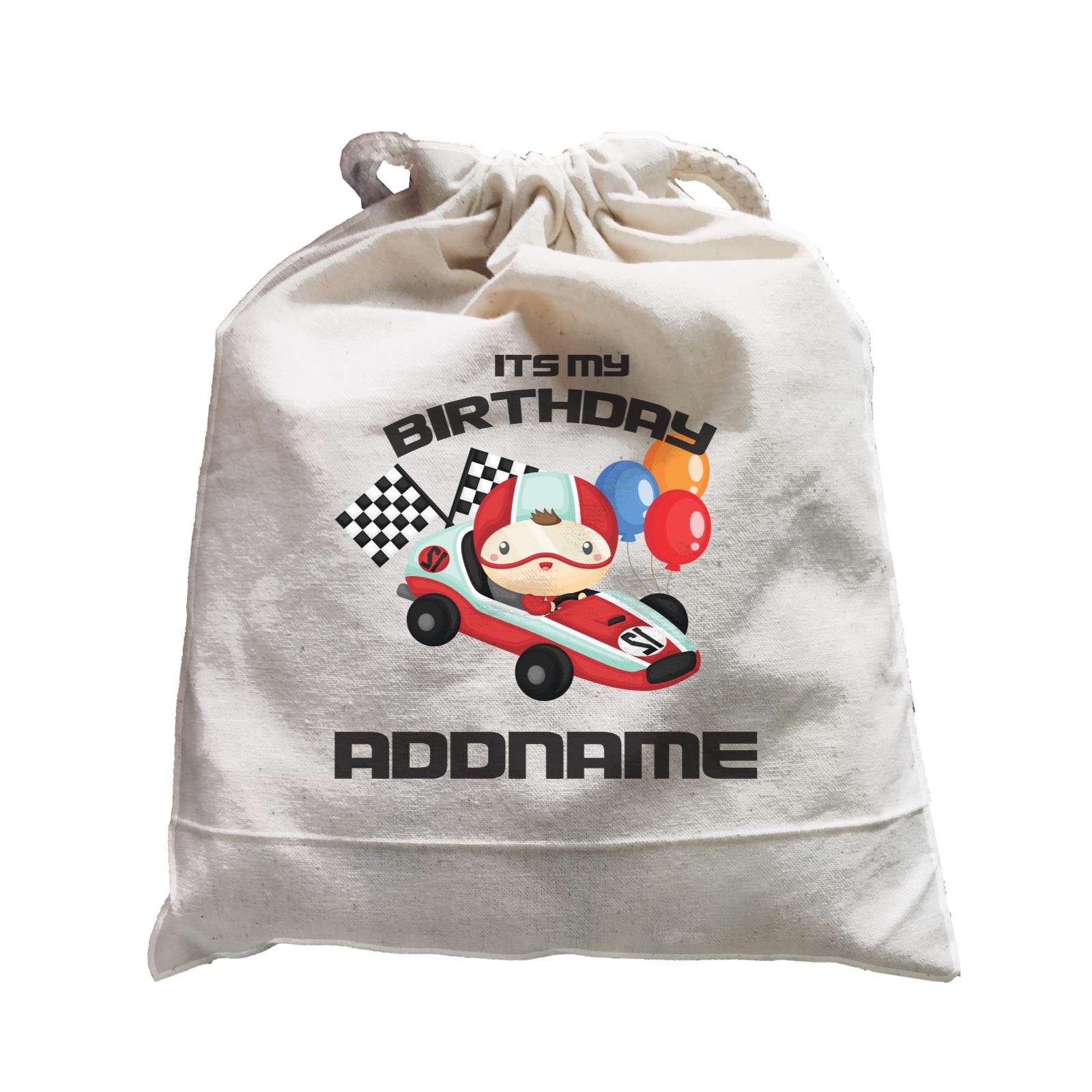 Birthday Cars Race Racer Boy With Racing Cars Its My Birthday Addname Satchel
