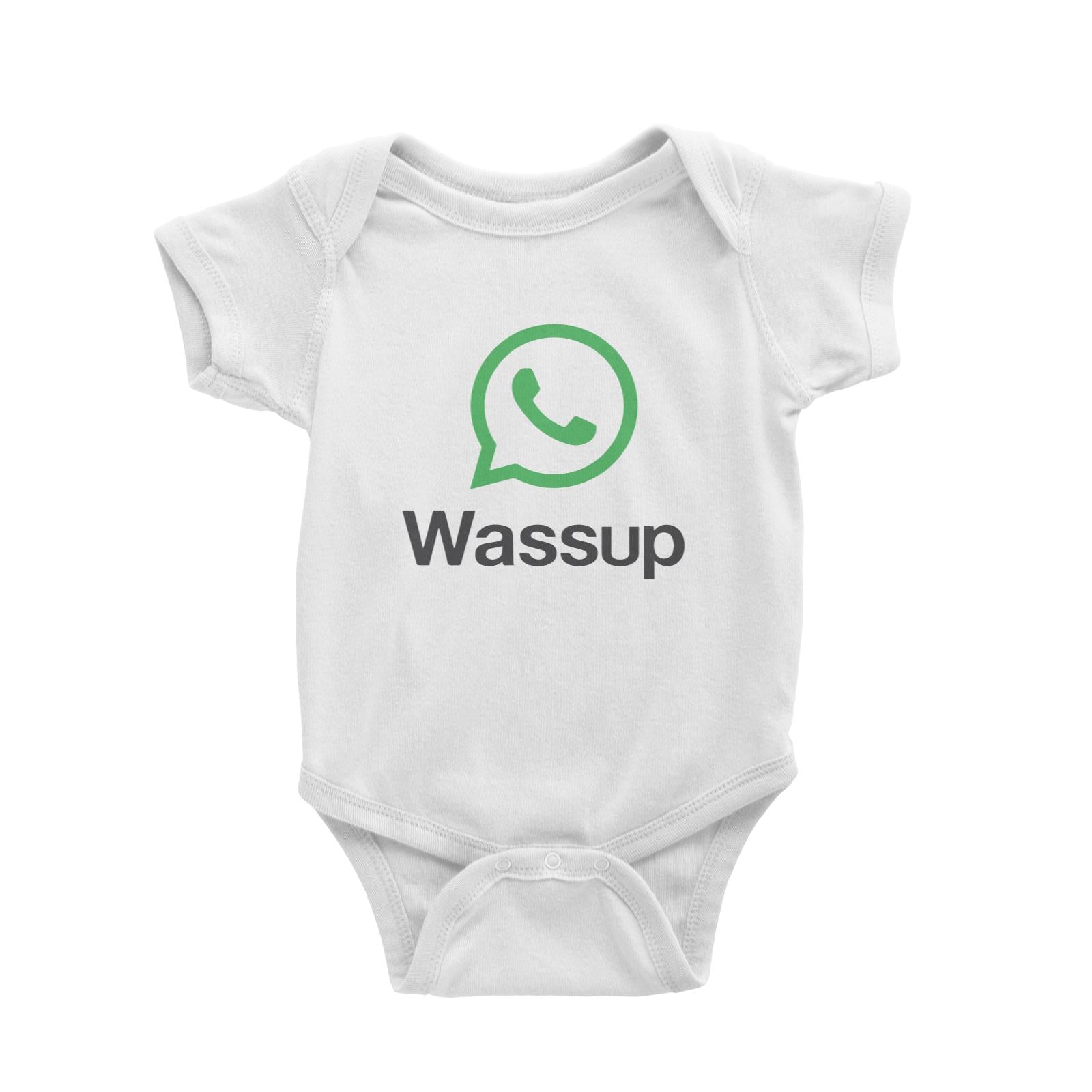 Slang Statement Wassup Baby Romper