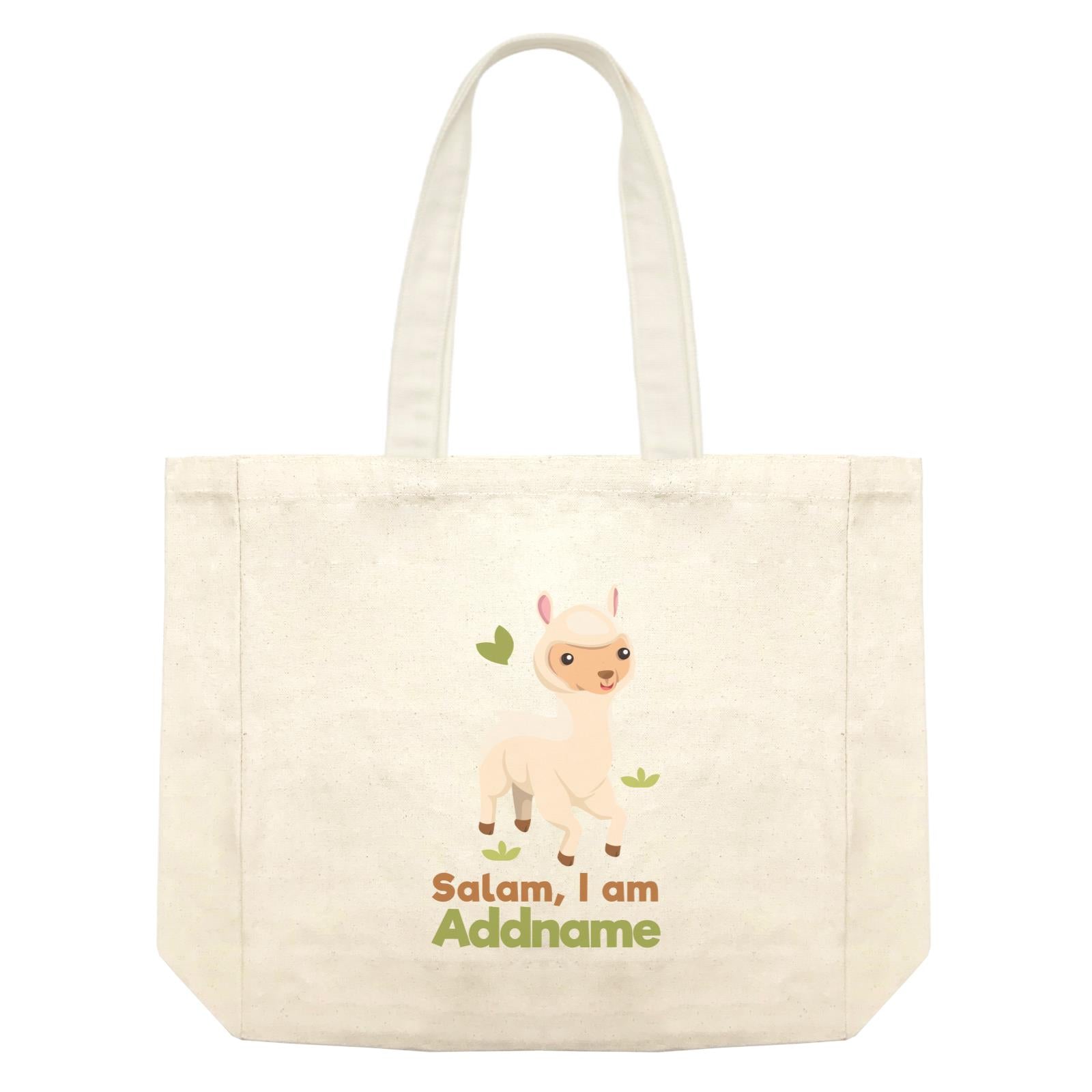 Alpaca Salam I Am Addname Shopping Bag