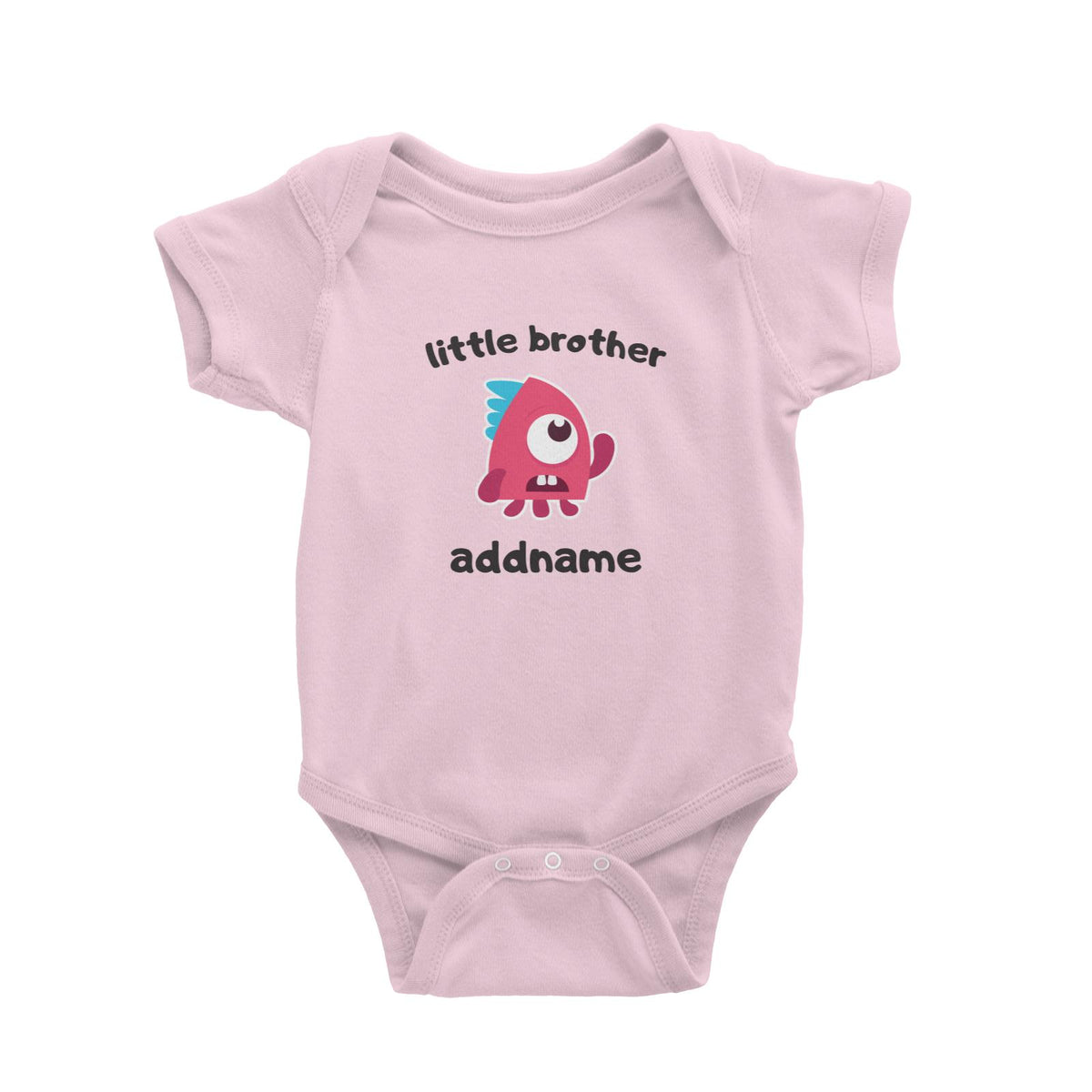 Cute Monster Little Brother Baby Romper