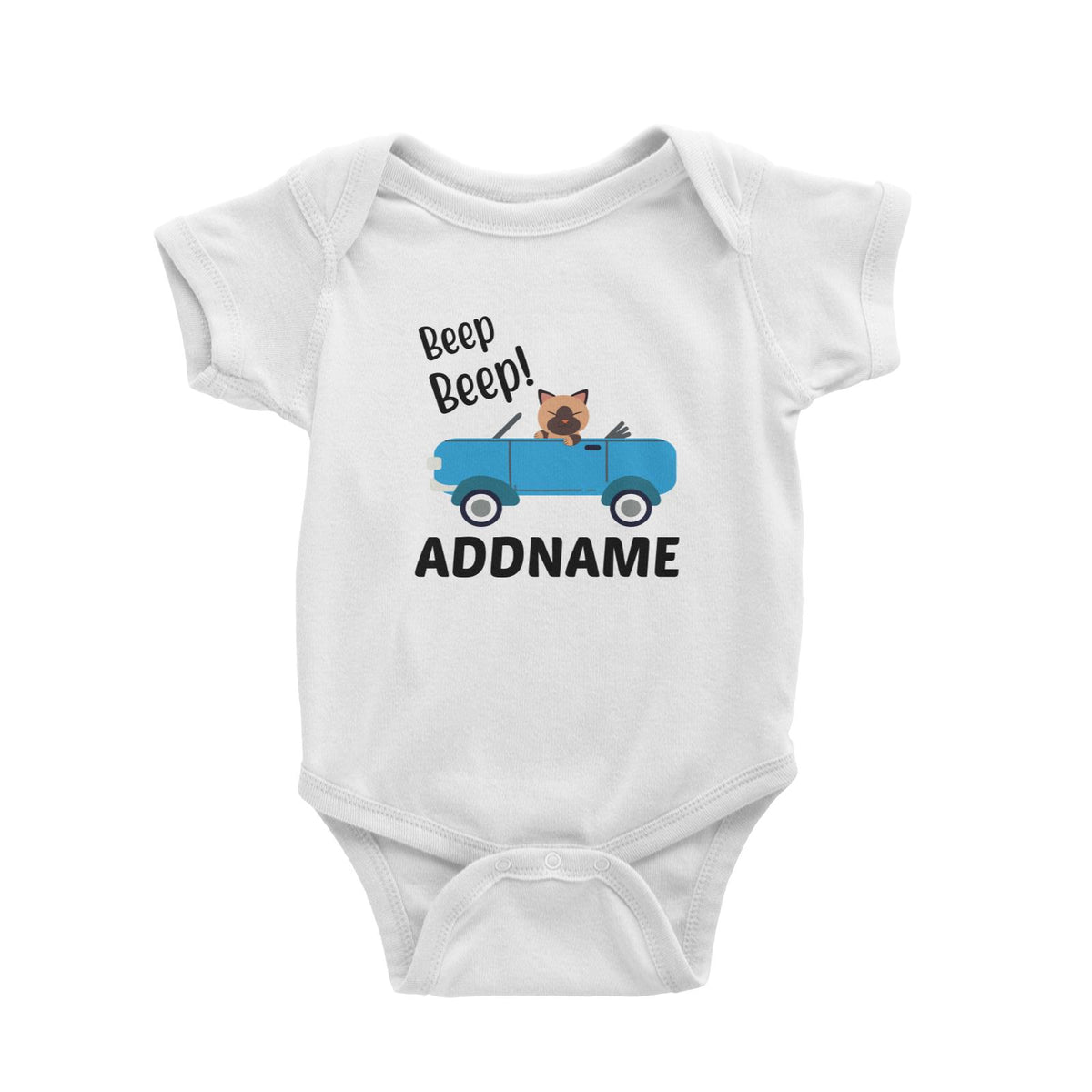 Beep Beep Addname Baby Romper