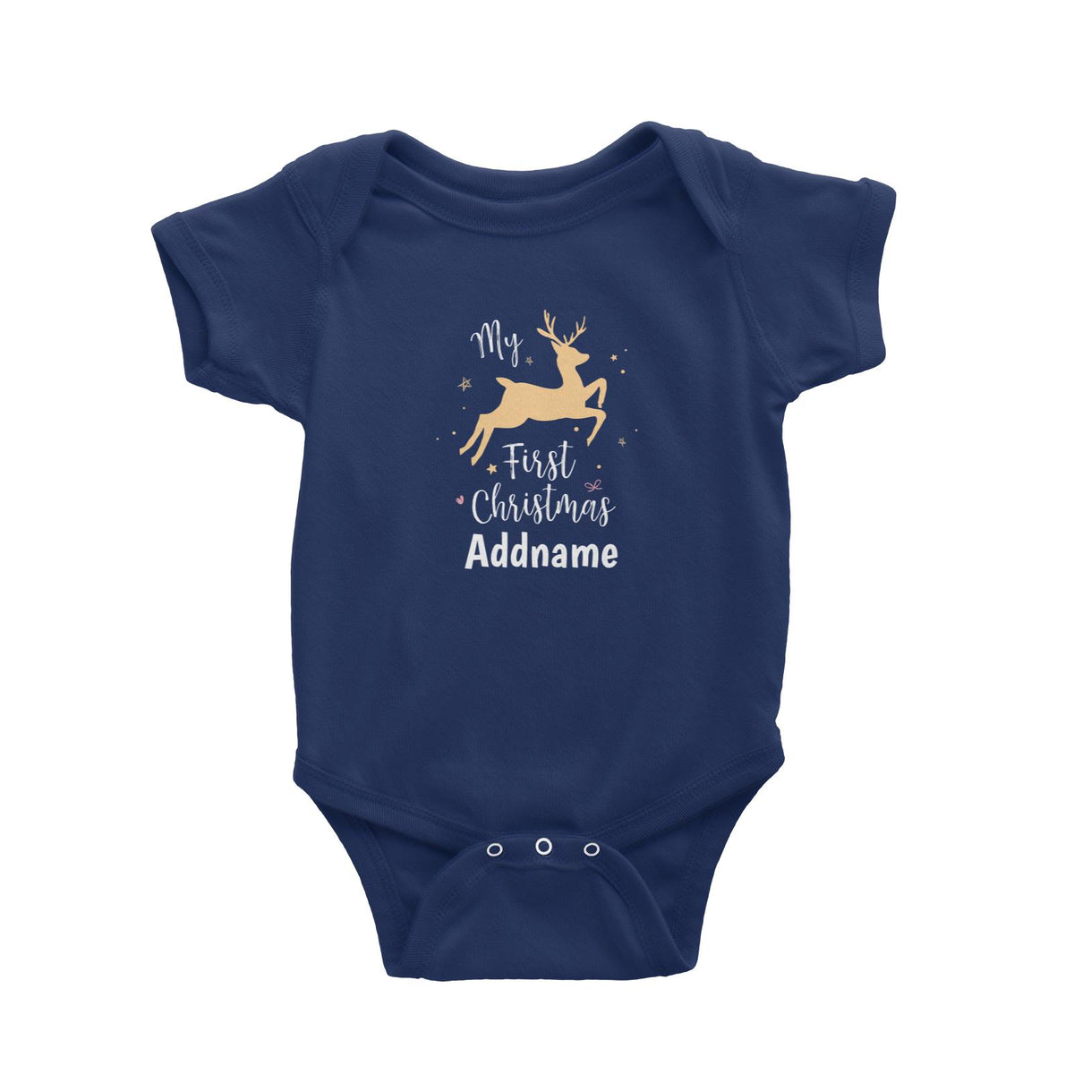 Christmas Series My First Christmas Leaping Deer Baby Romper