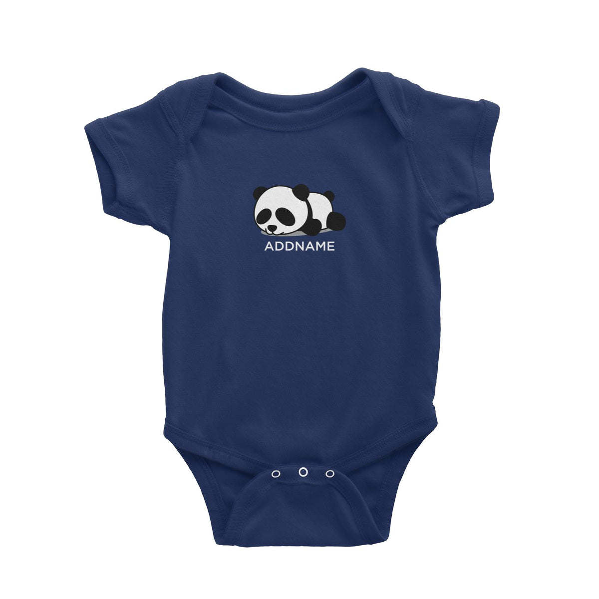 Lazy Panda Addname Baby Romper
