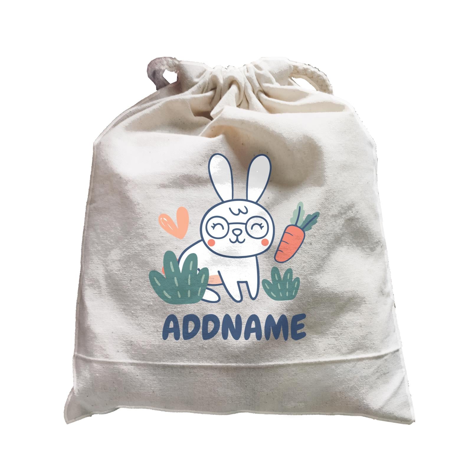 Super Cute Rabbit With Glasses Satchel