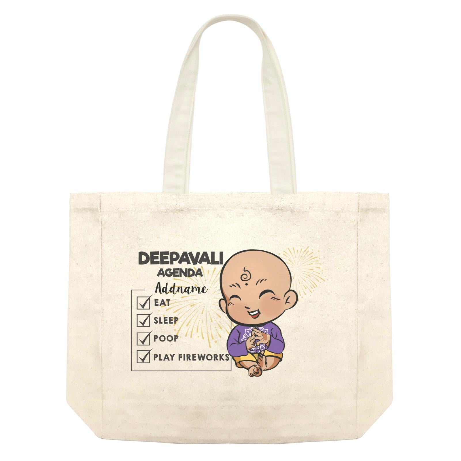 Deepavali Chibi Baby Boy Agenda Addname Shopping Bag