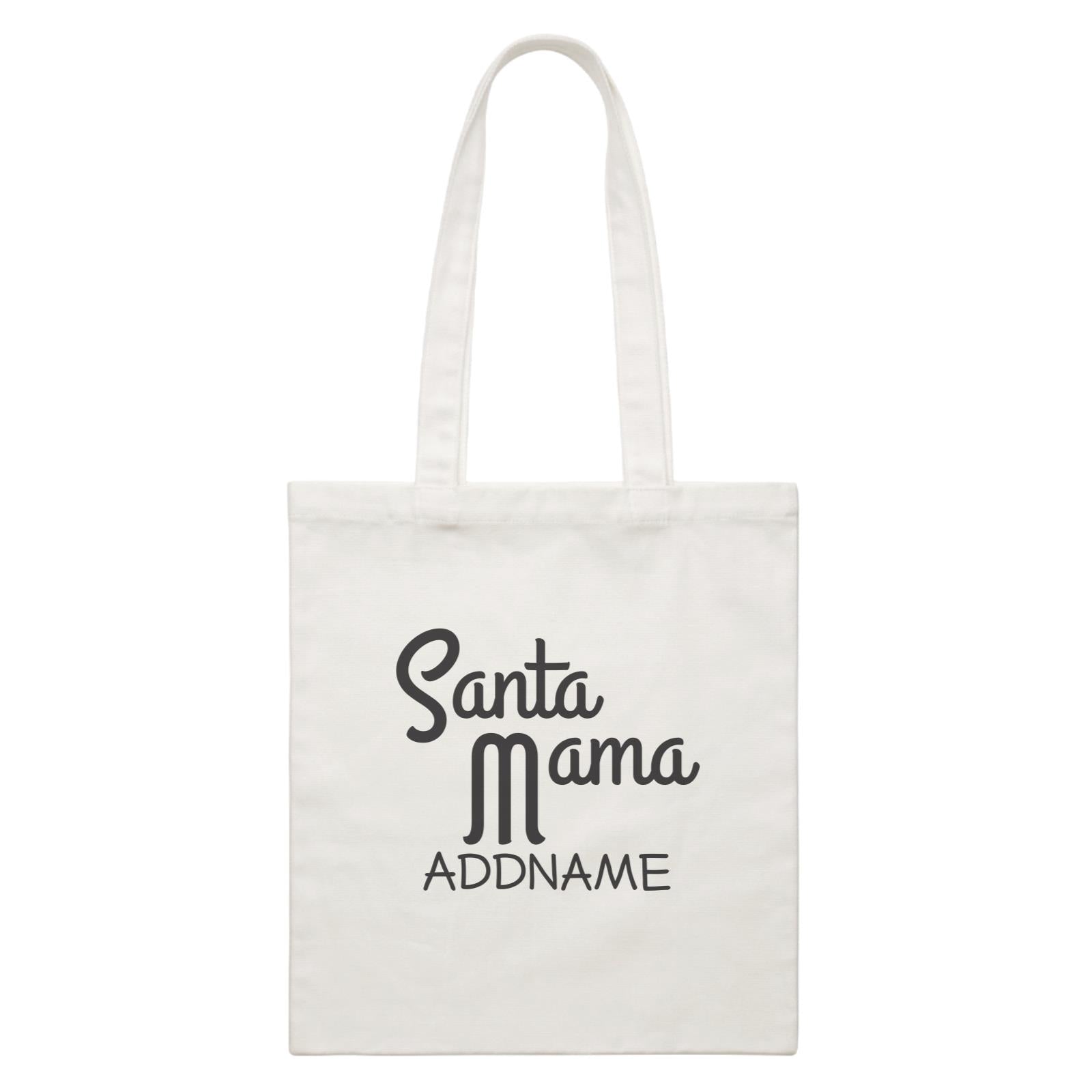 Xmas Santa Mama Canvas Bag