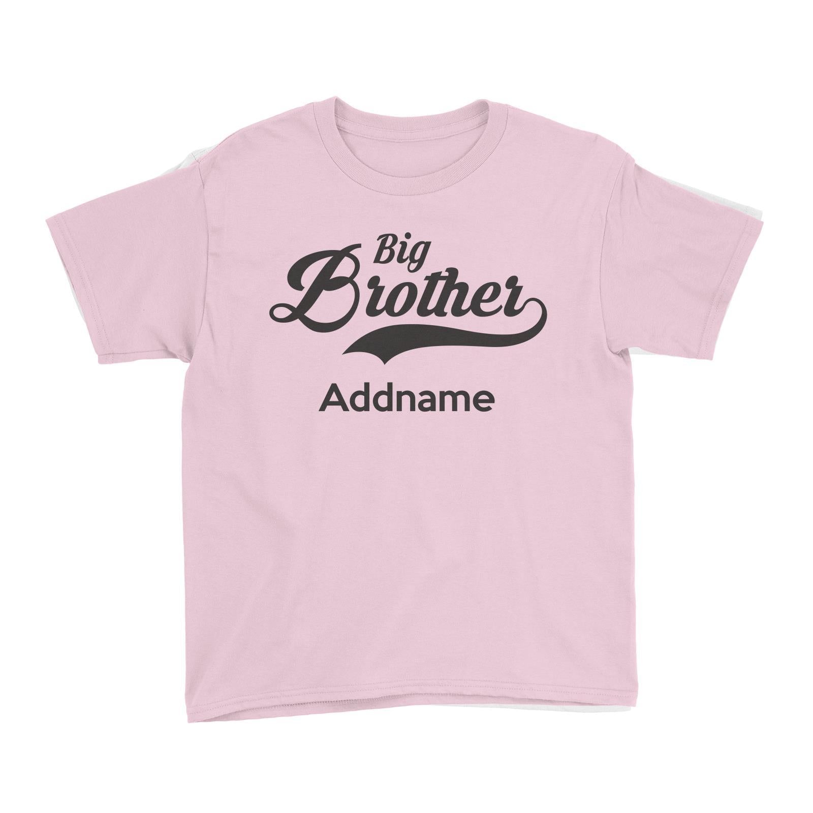 Retro Big Brother Addname Kid's T-Shirt  Matching Family Personalizable Designs