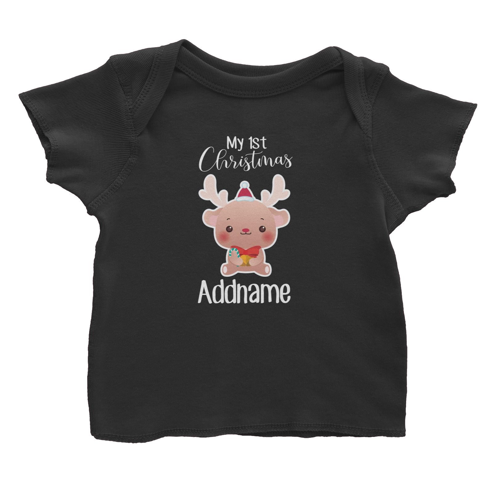 Christmas Cute Animal Series My 1st Christmas Reindeer Baby T-Shirt
