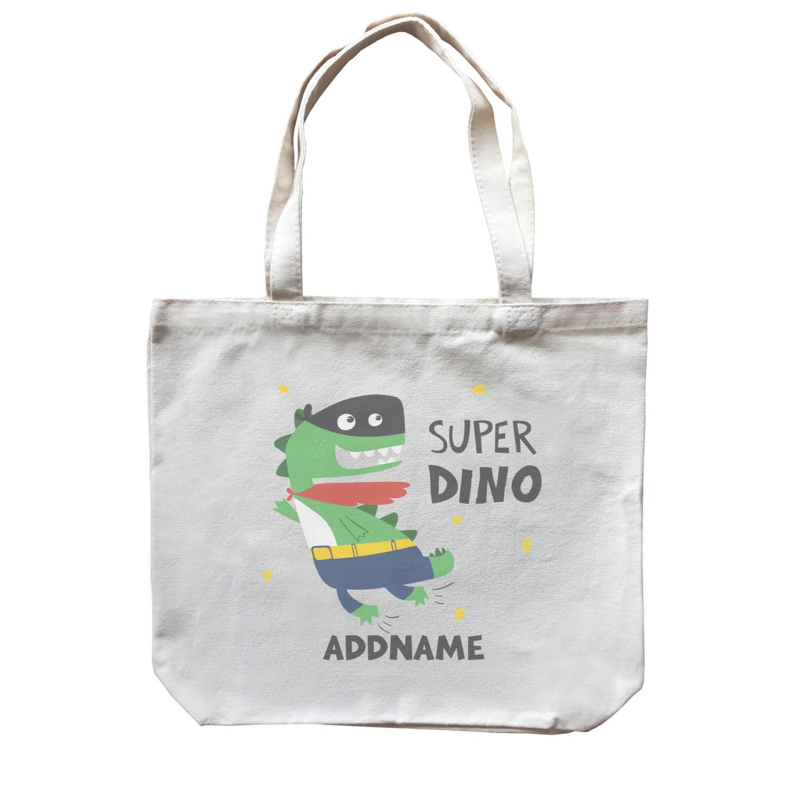 Super Dinosaur with Mask and Cape Addname Bag Canvas Bag