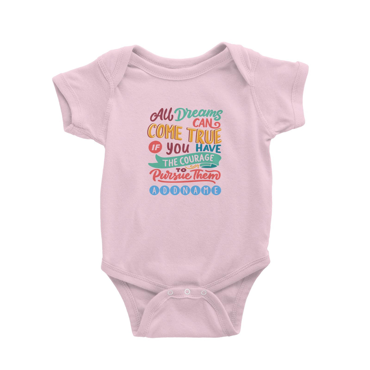 Children&#39;s Day Gift Series All Dreams Can Come True Addname Baby Romper