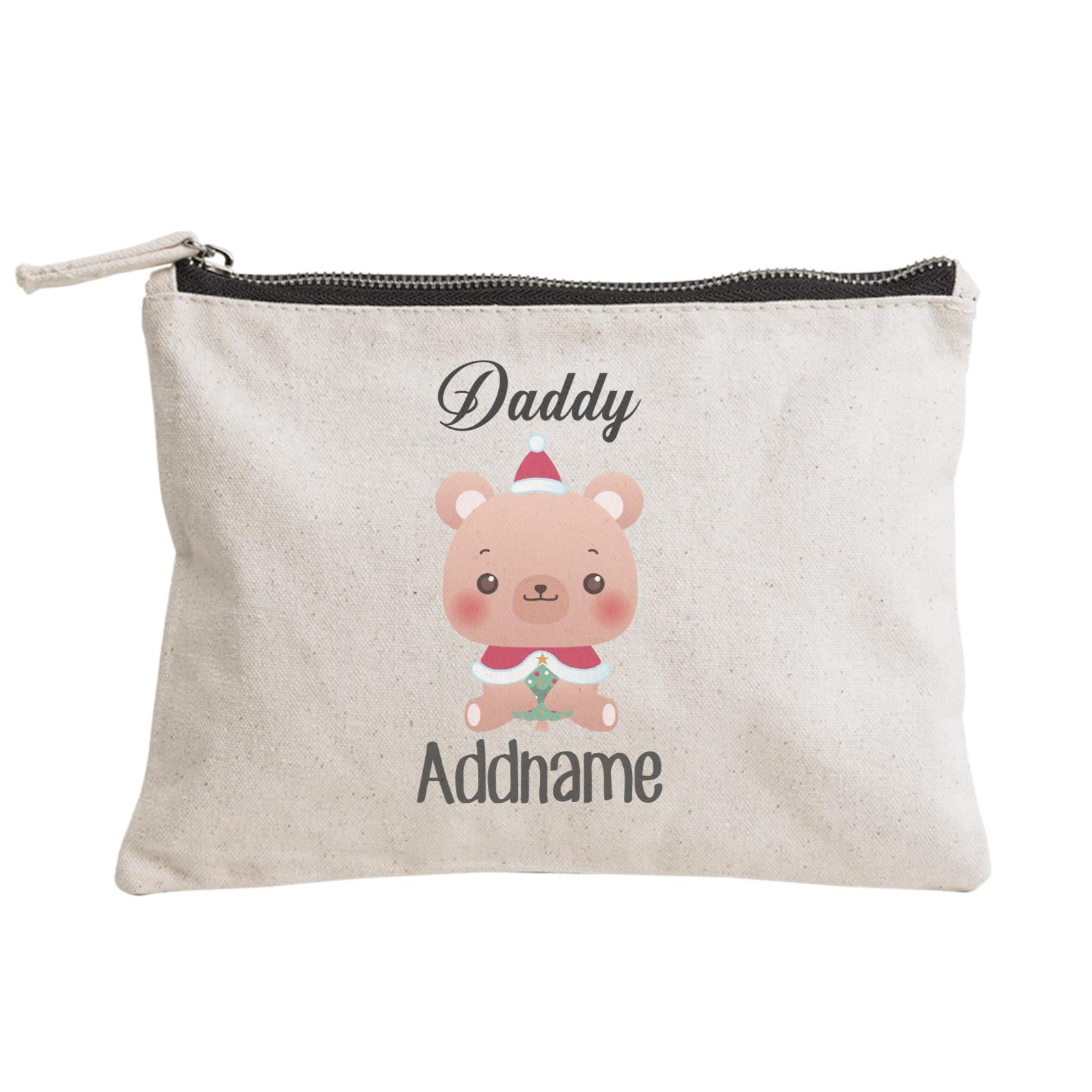 Christmas Cute Animal Series Daddy Bear Zipper Pouch