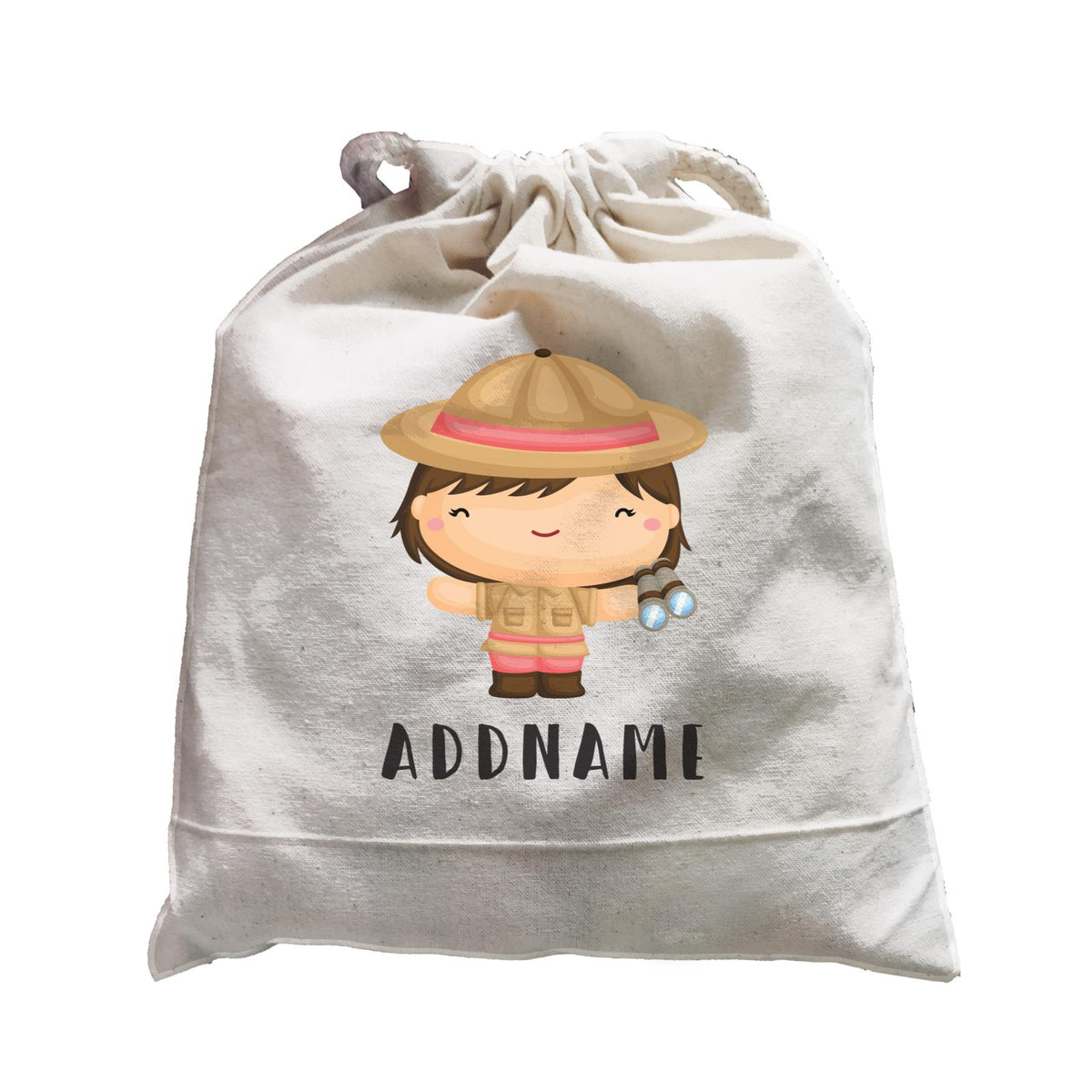 Birthday Safari Little Explorer Baby Girl Addname Satchel