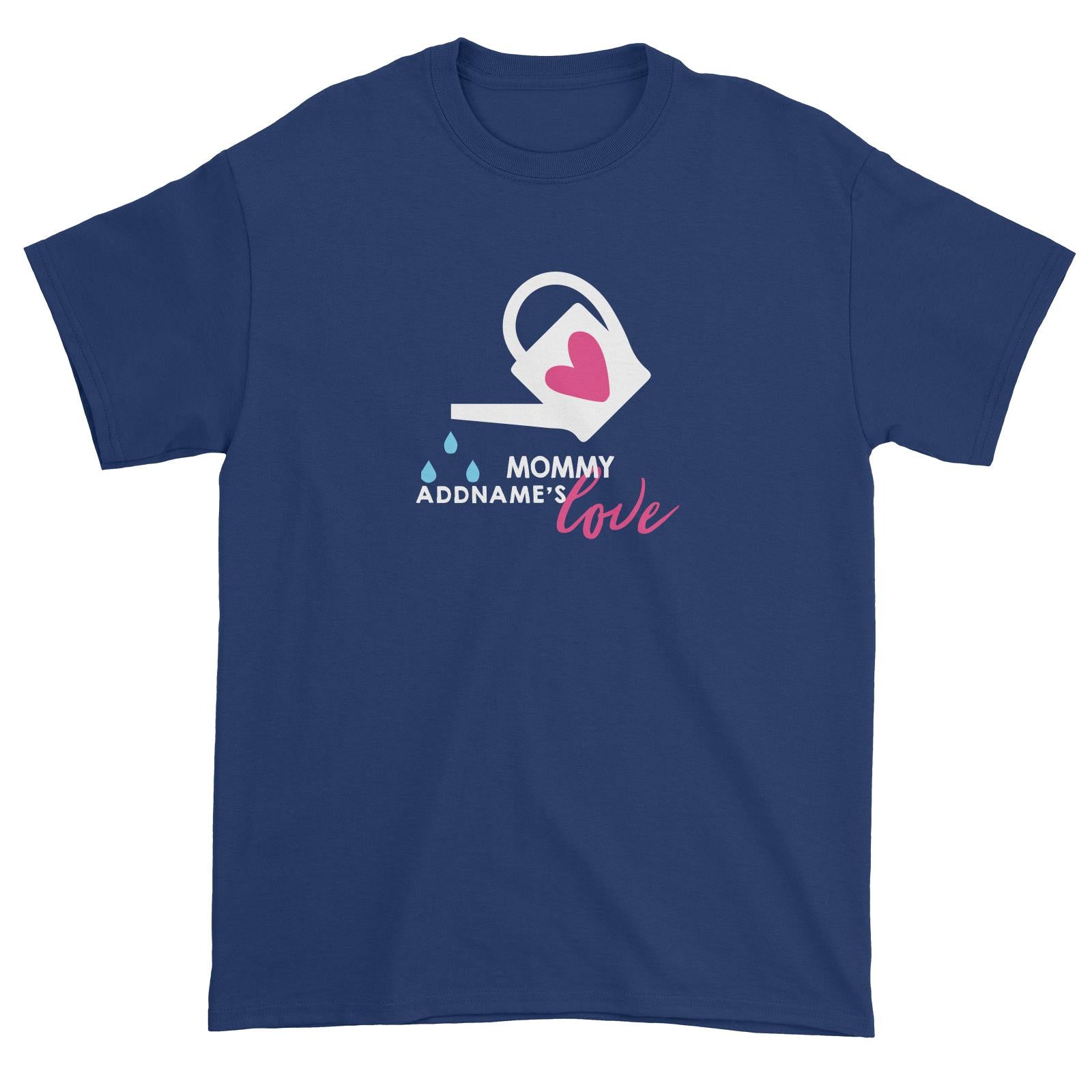 Nurturing Mommy's Love Addname Unisex T-Shirt  Matching Family Personalizable Designs