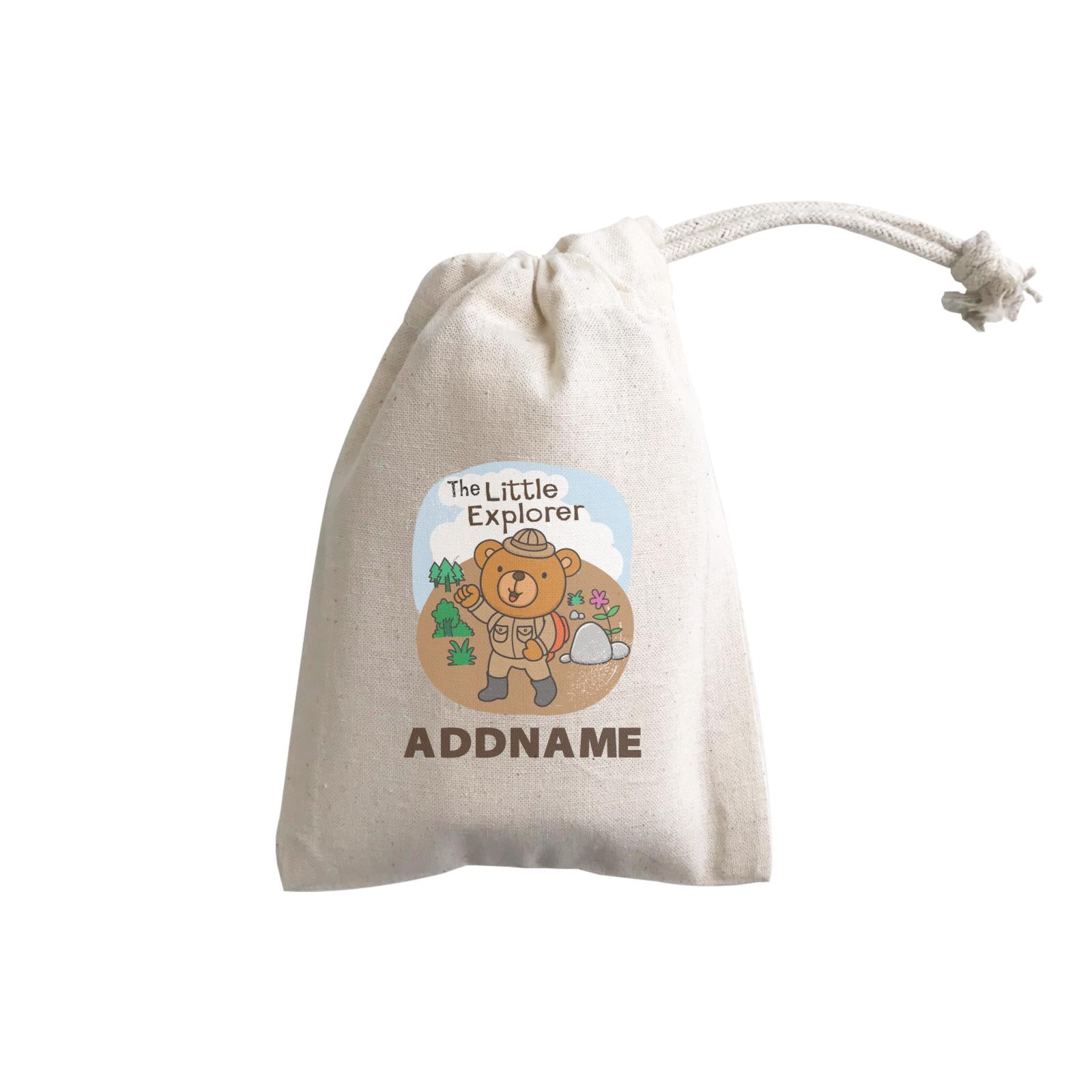 Cool Cute Animals Bear The Little Explorer Addname GP Gift Pouch