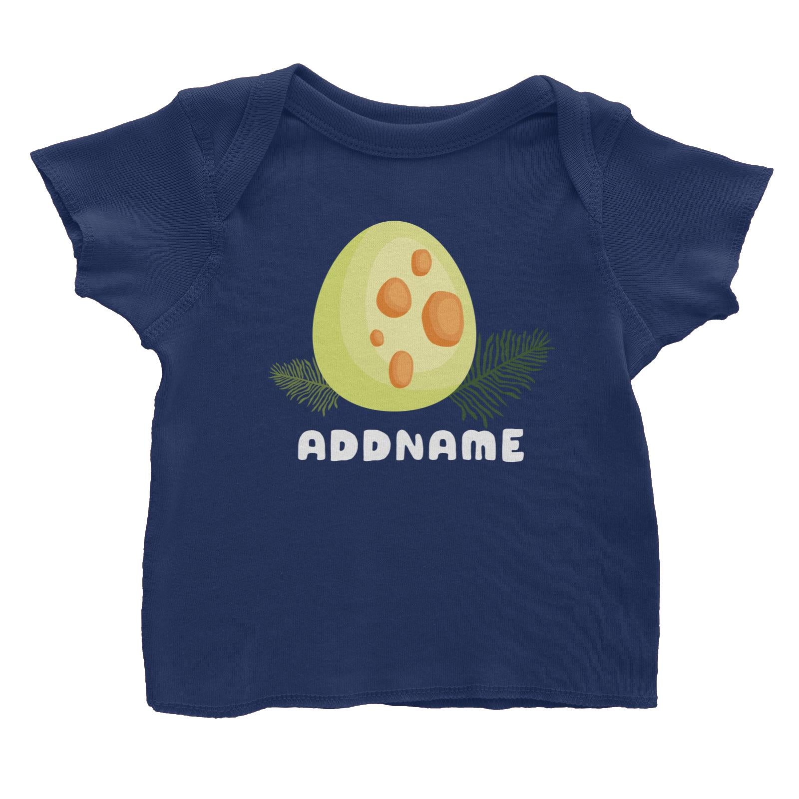 Birthday Dinosaur Happy Dinosaur Egg Addname Baby T-Shirt