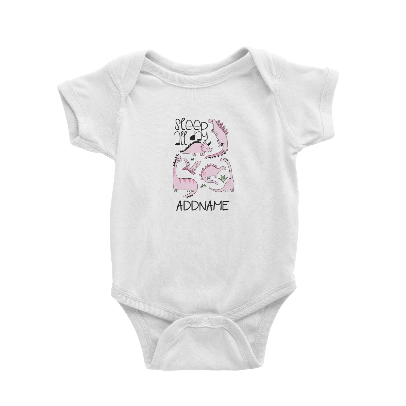 Cool Vibrant Series Sleep All Day Dinosaur Addname Baby Romper [SALE]