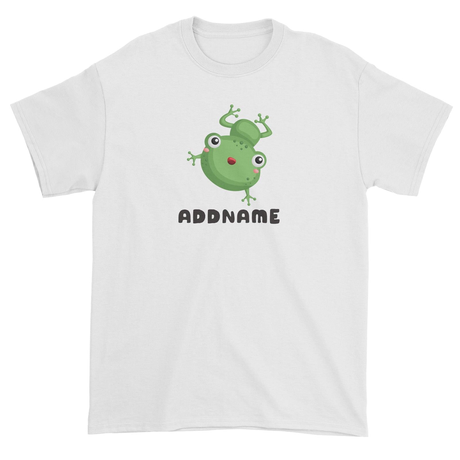 Birthday Frog Frog Happy Jumping Addname Unisex T-Shirt