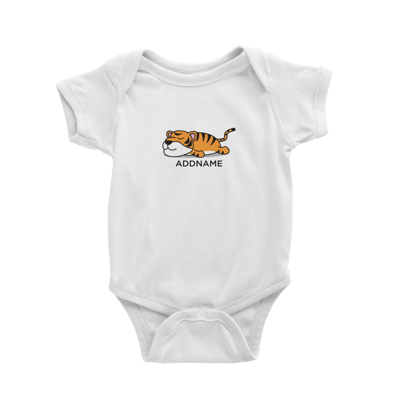 Lazy Tiger Addname Baby Romper