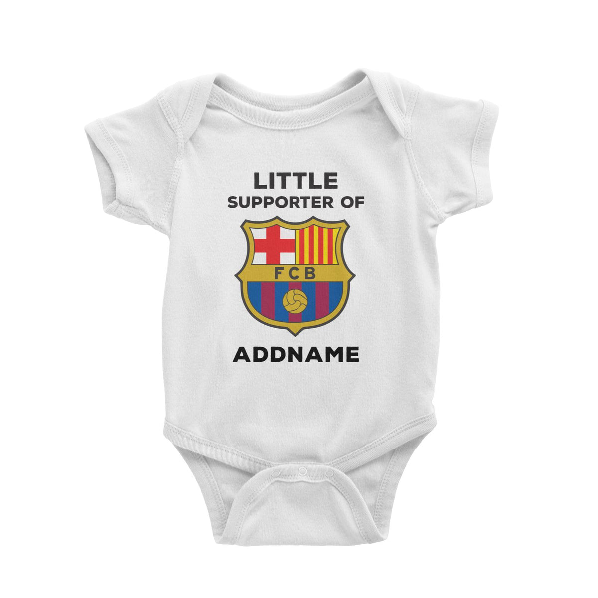 FC Barcelona Little Supporter Personalizable with Name Baby Romper