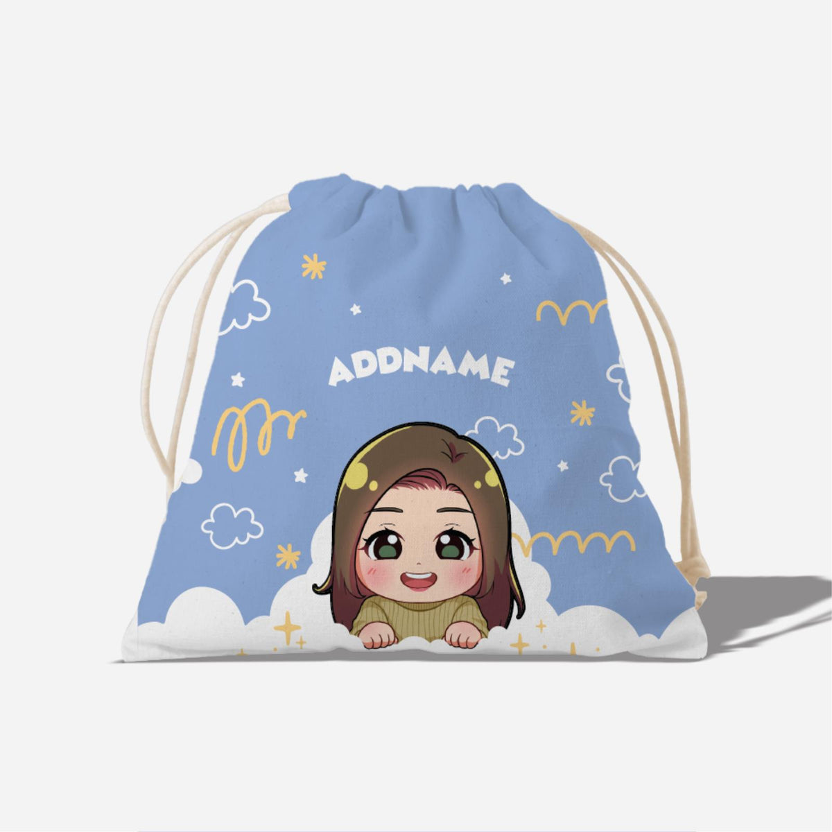 Chibi Me Series Full Print Satchel - Chinese Female