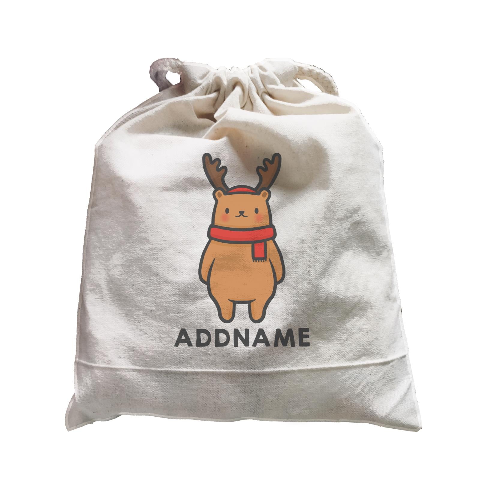 Xmas Cute Bear Addname Satchel