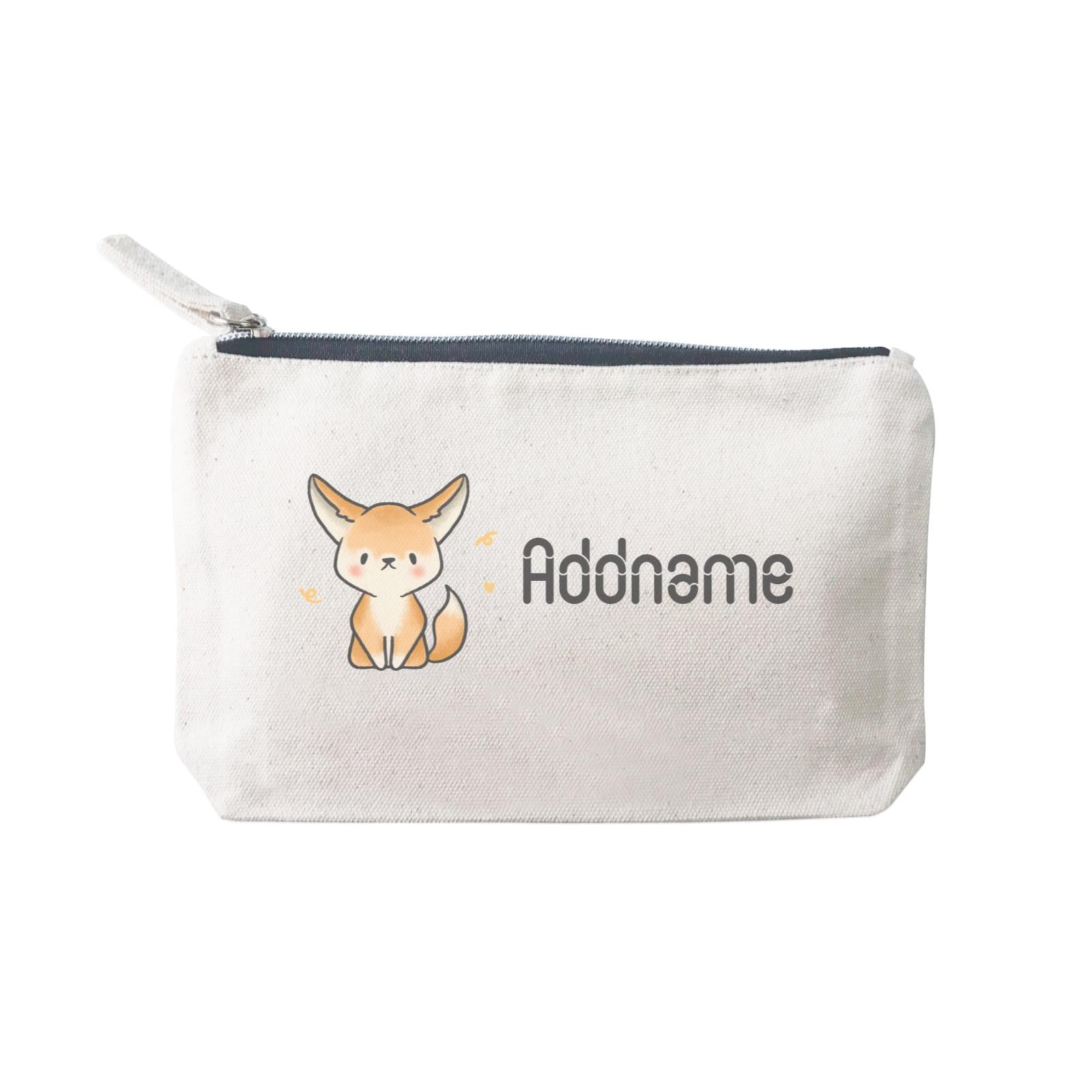 Cute Hand Drawn Style Fennec Fox Addname SP Stationery Pouch 2