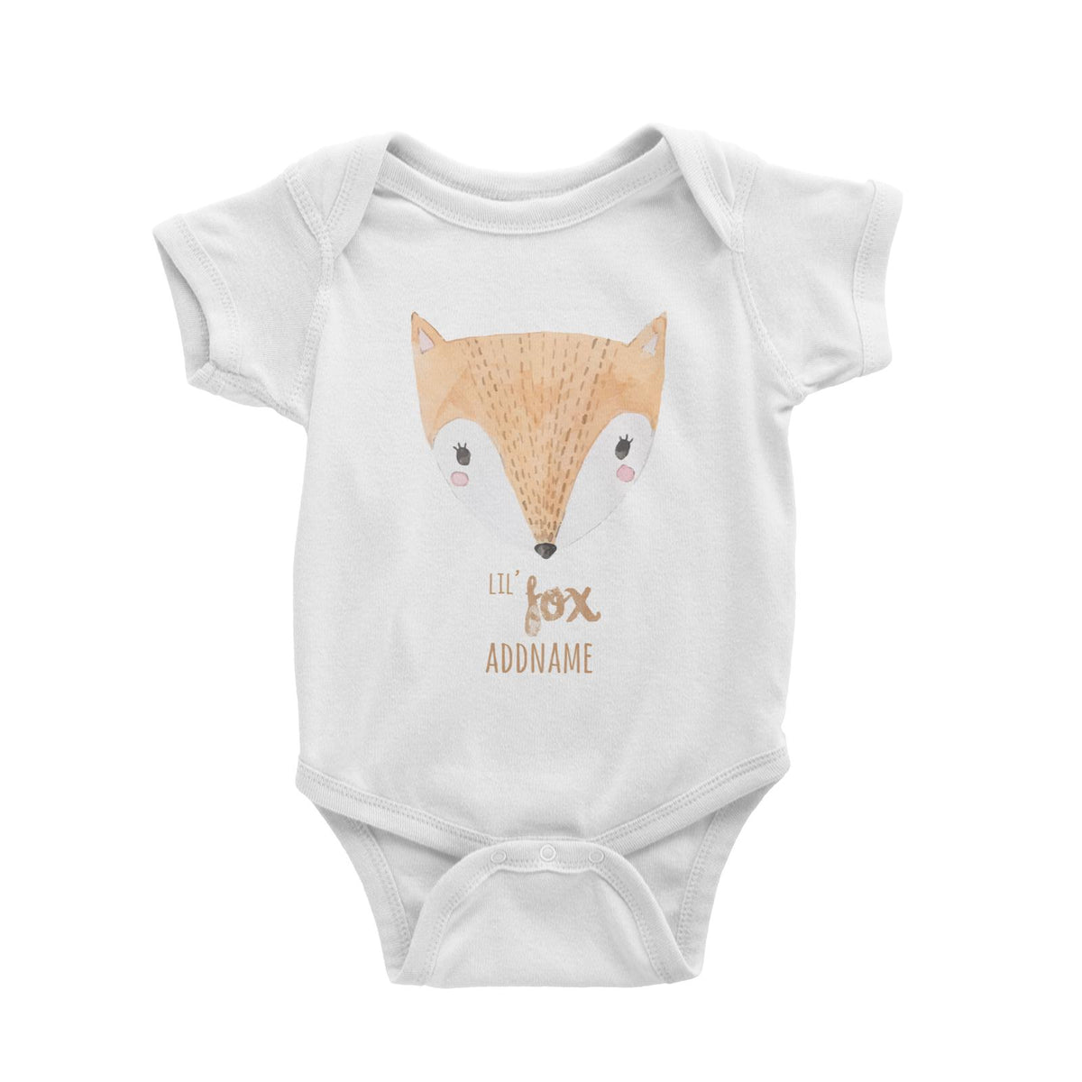 Lil Fox White Baby Romper
