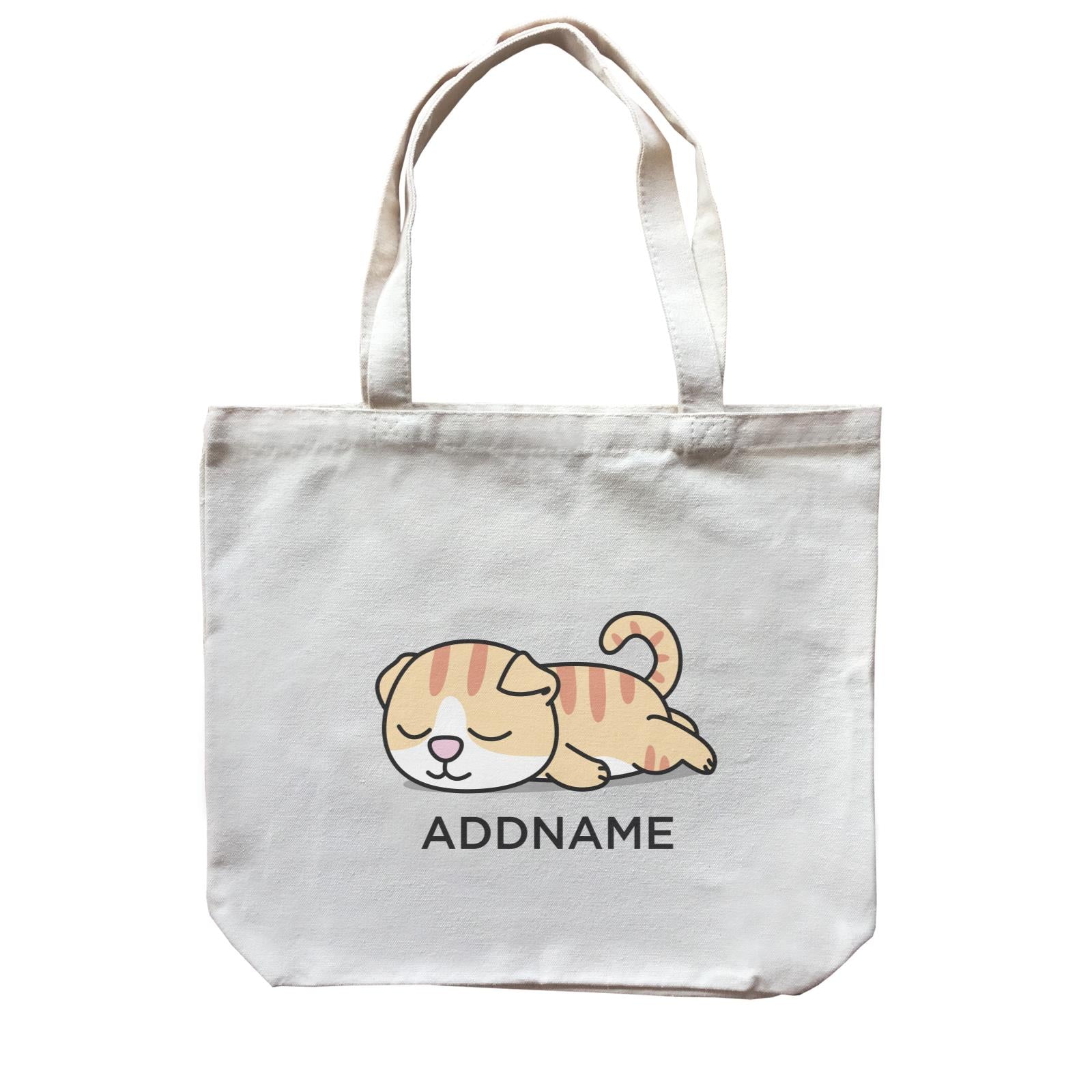 Lazy Cat Addname Canvas Bag