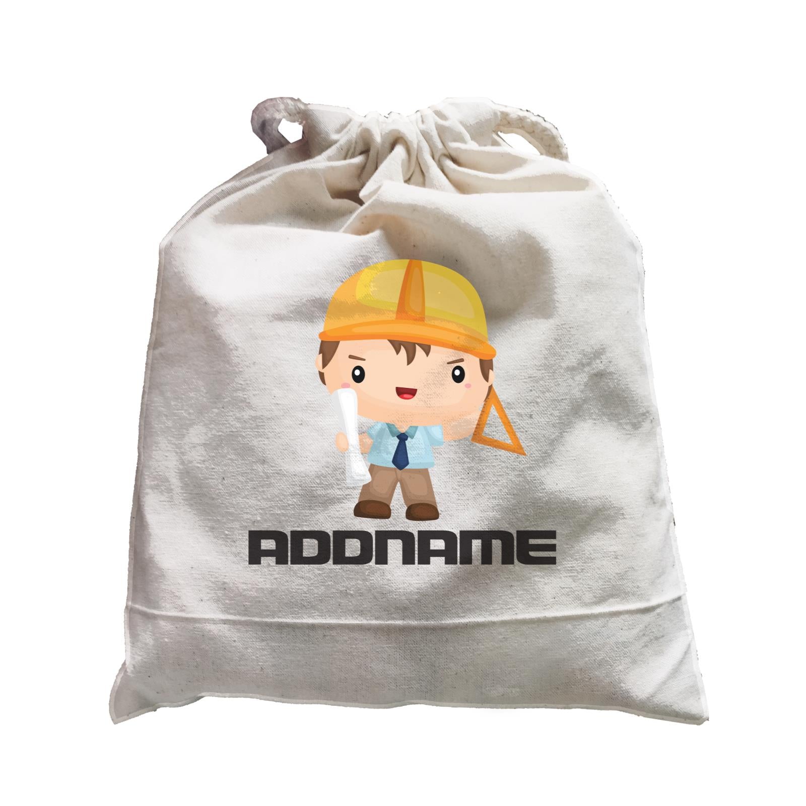 Birthday Construction Architect Boy In Work Addname Satchel