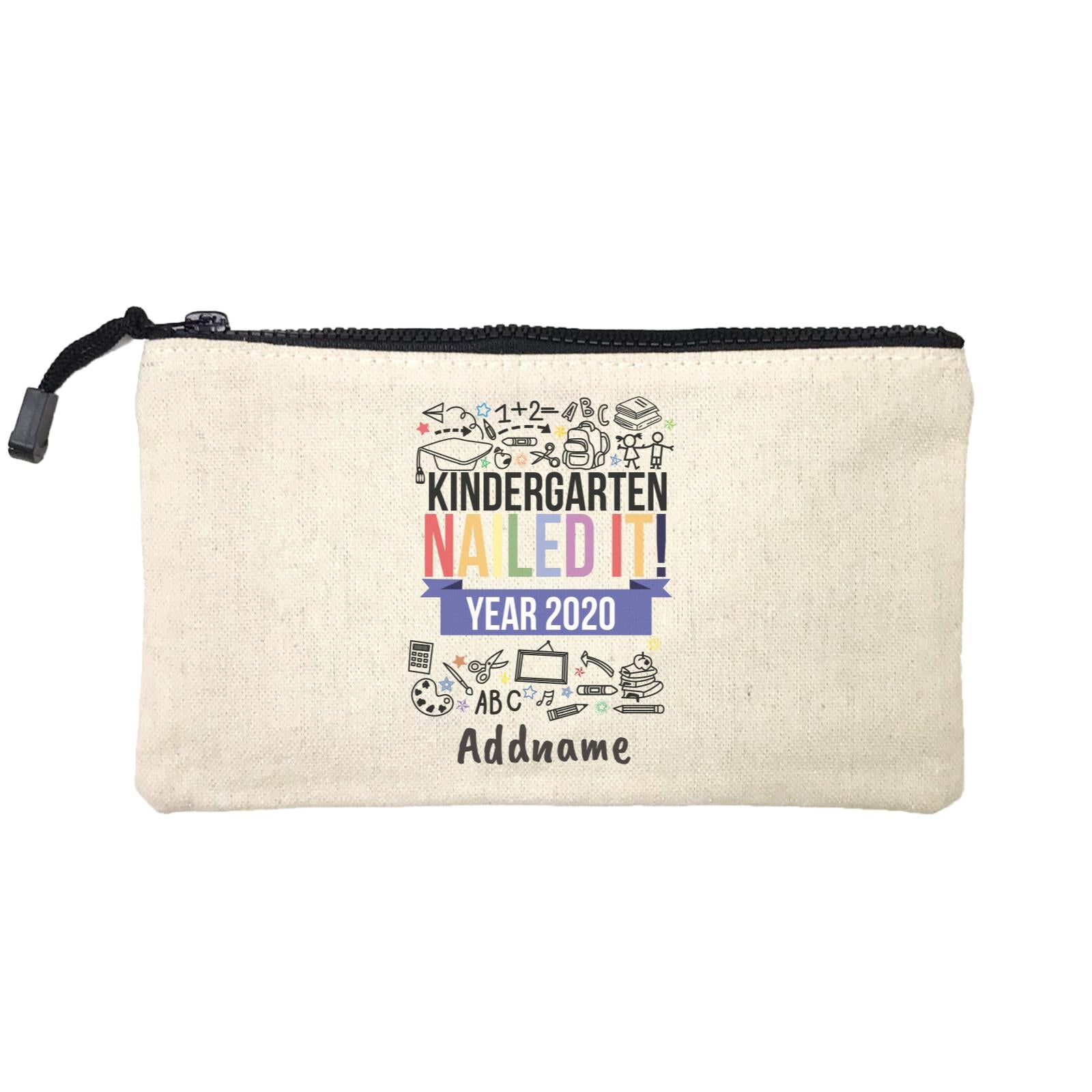 Graduation Series Kindergarten Nailed It Mini Accessories Stationery Pouch
