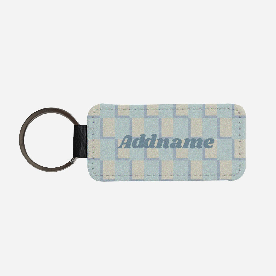 Checkered Series Classic Keychain - Blue
