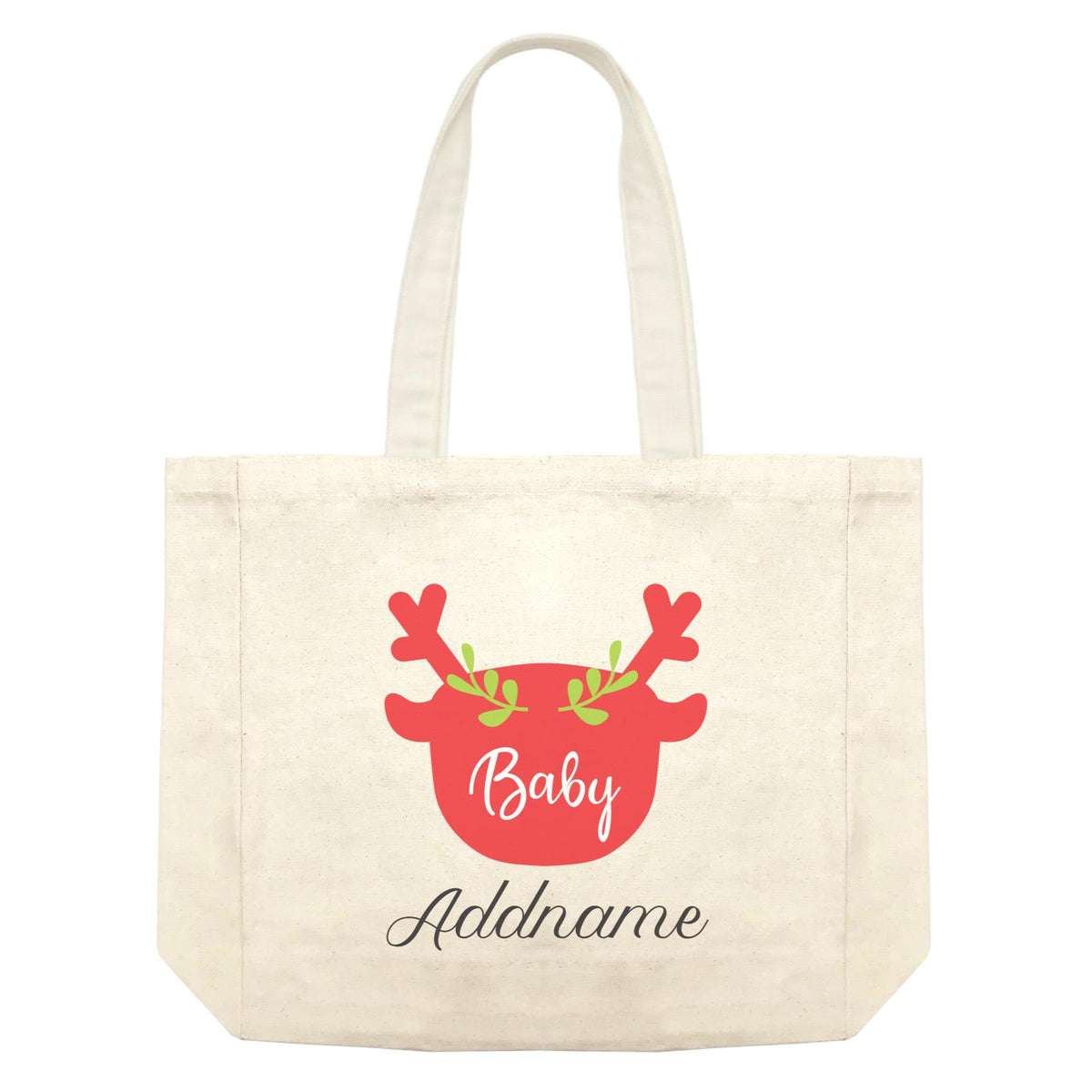 Christmas Series Baby Silhouette Reindeer Shopping Bag