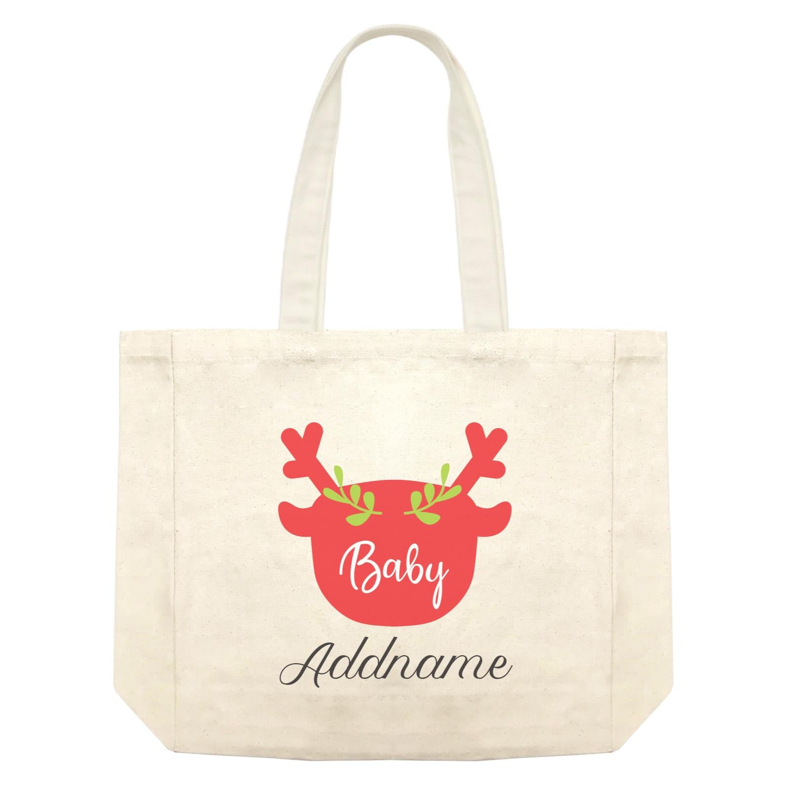 Christmas Series Baby Silhouette Reindeer Shopping Bag