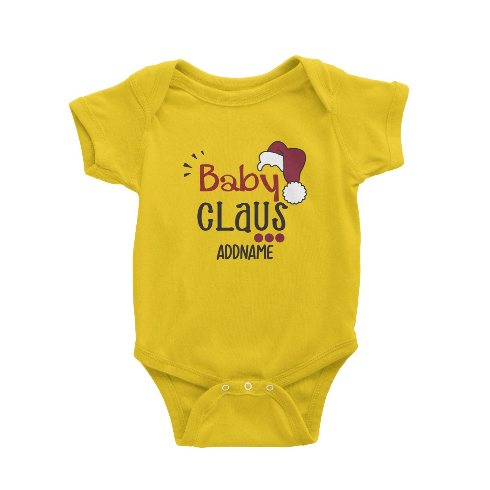 Xmas Baby Claus with Santa Hat Baby Romper