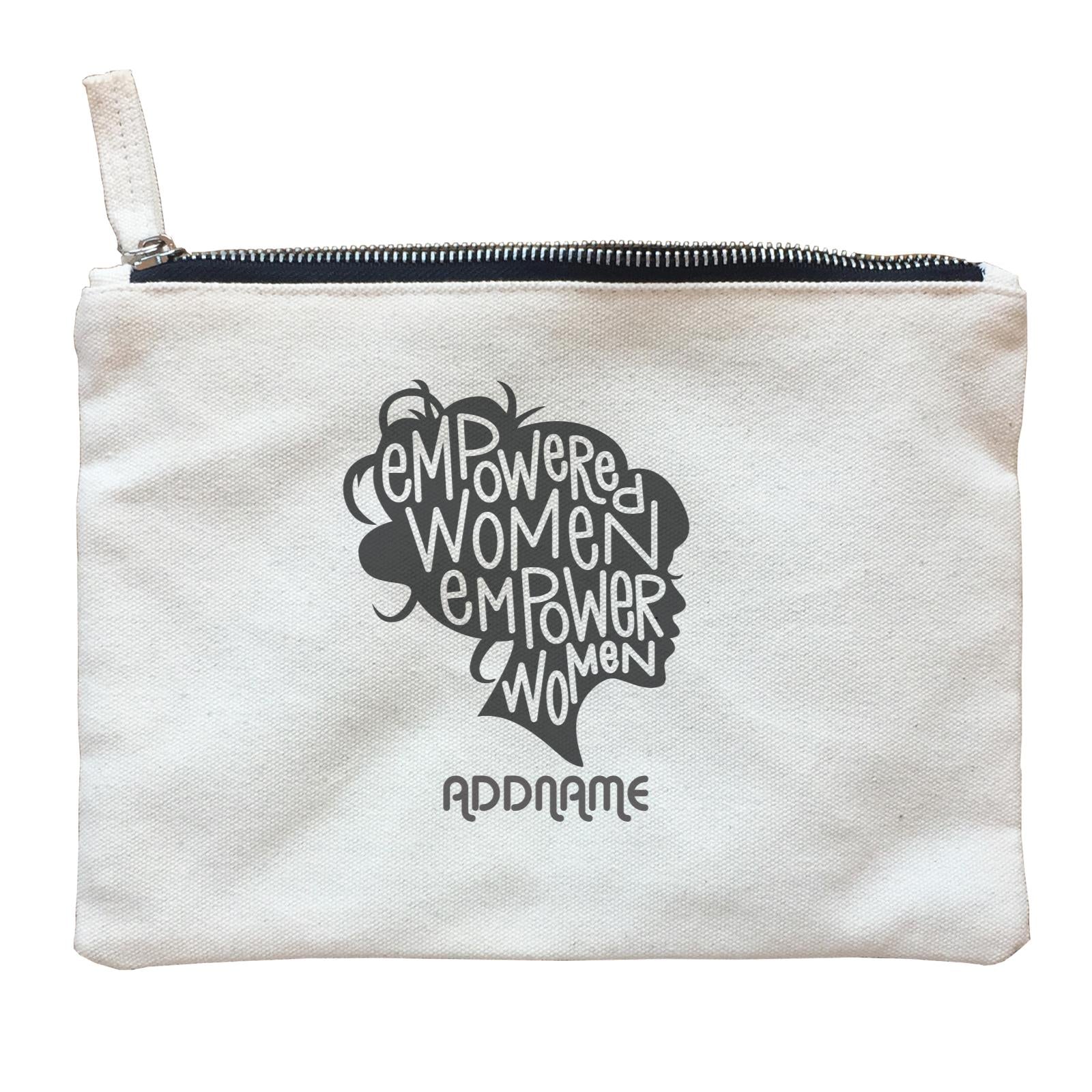 Girl Boss Quotes Empowered Women Lady Vector Addname Zipper Pouch