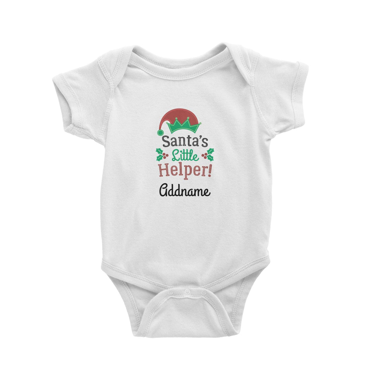 Christmas Series Santa's Little Helper Baby Romper