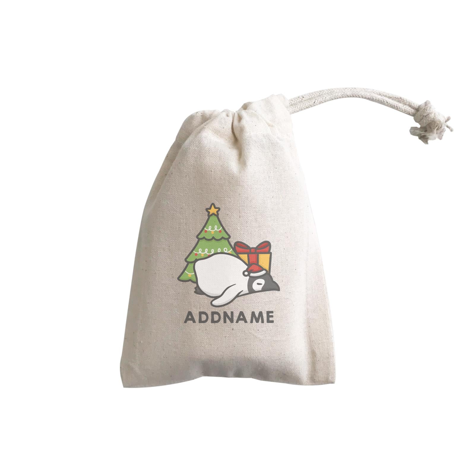 Xmas Cute Sleeping Penguin Addname GP Gift Pouch