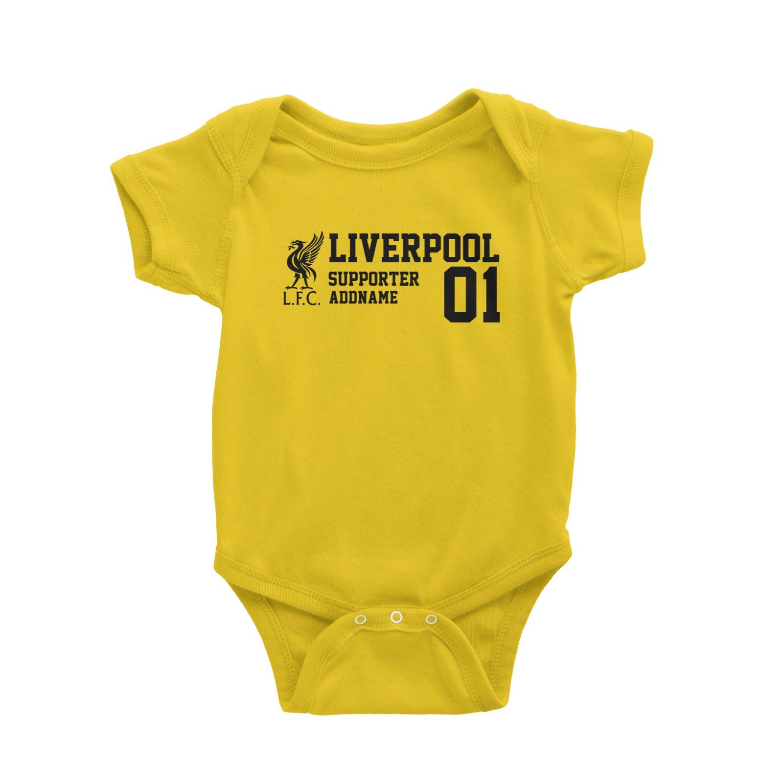 Liverpool Football Supporter Addname Baby Romper