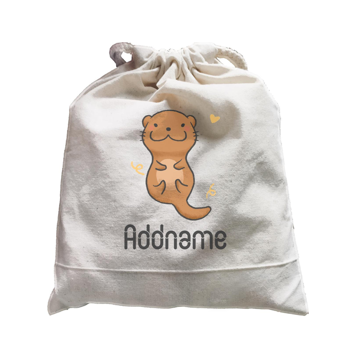 Cute Hand Drawn Style Otter Addname Satchel