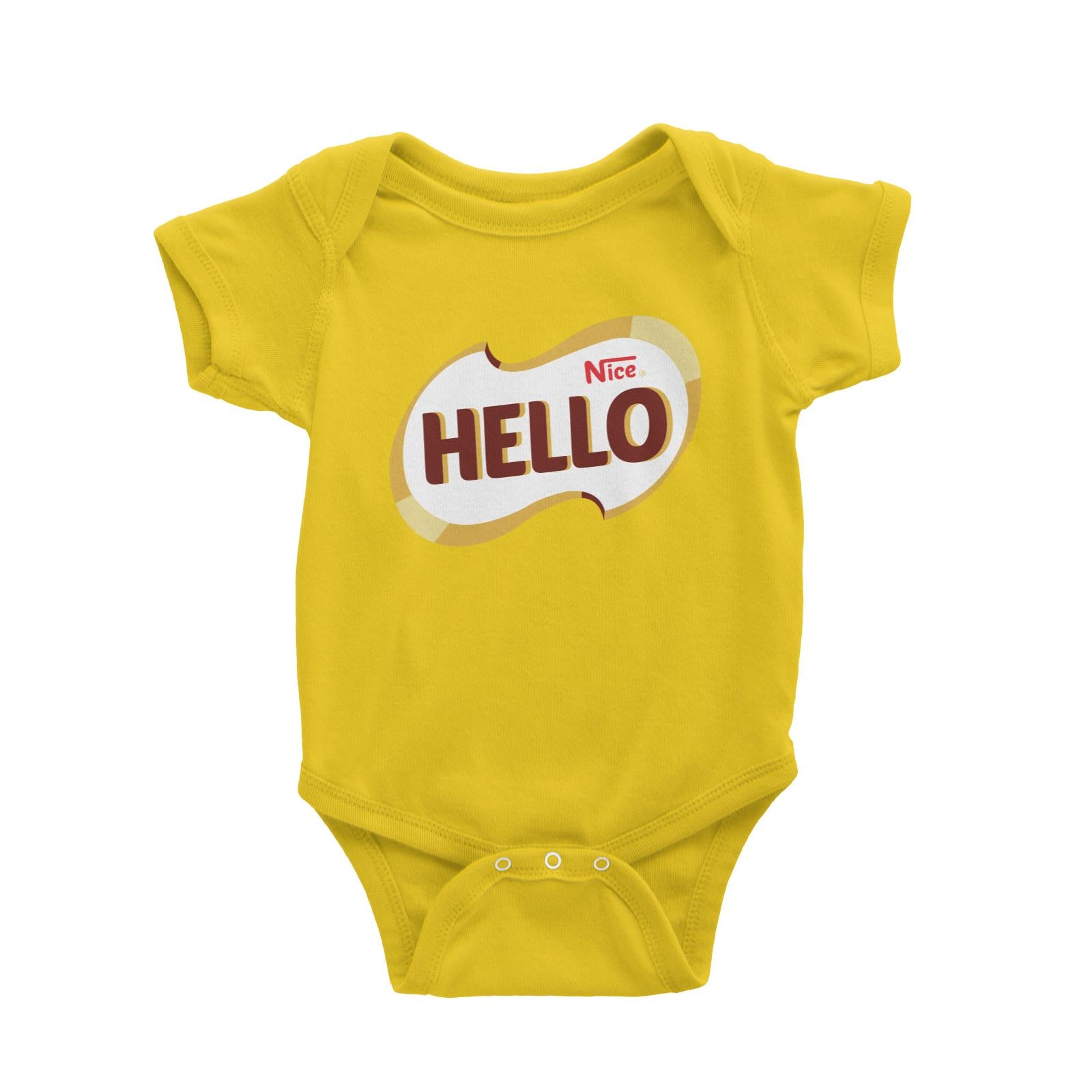 Slang Statement Hello Nice Baby Romper