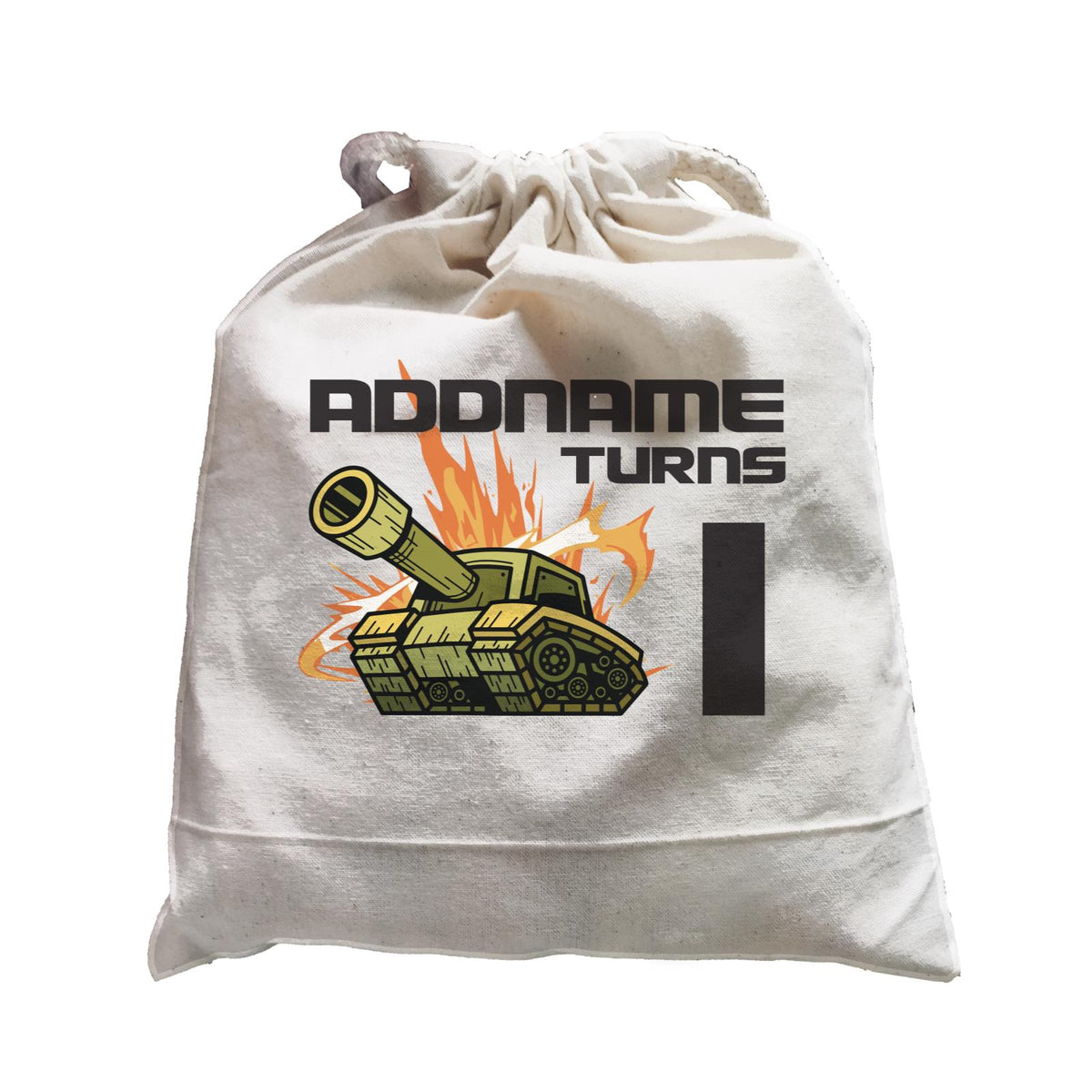 Birthday Battle Theme Tank Addname Turns 1 Satchel