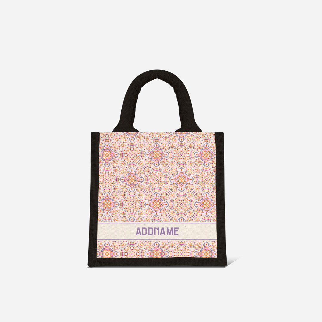 Pookal Series Half Lining Lunch Bag - Triumph Black