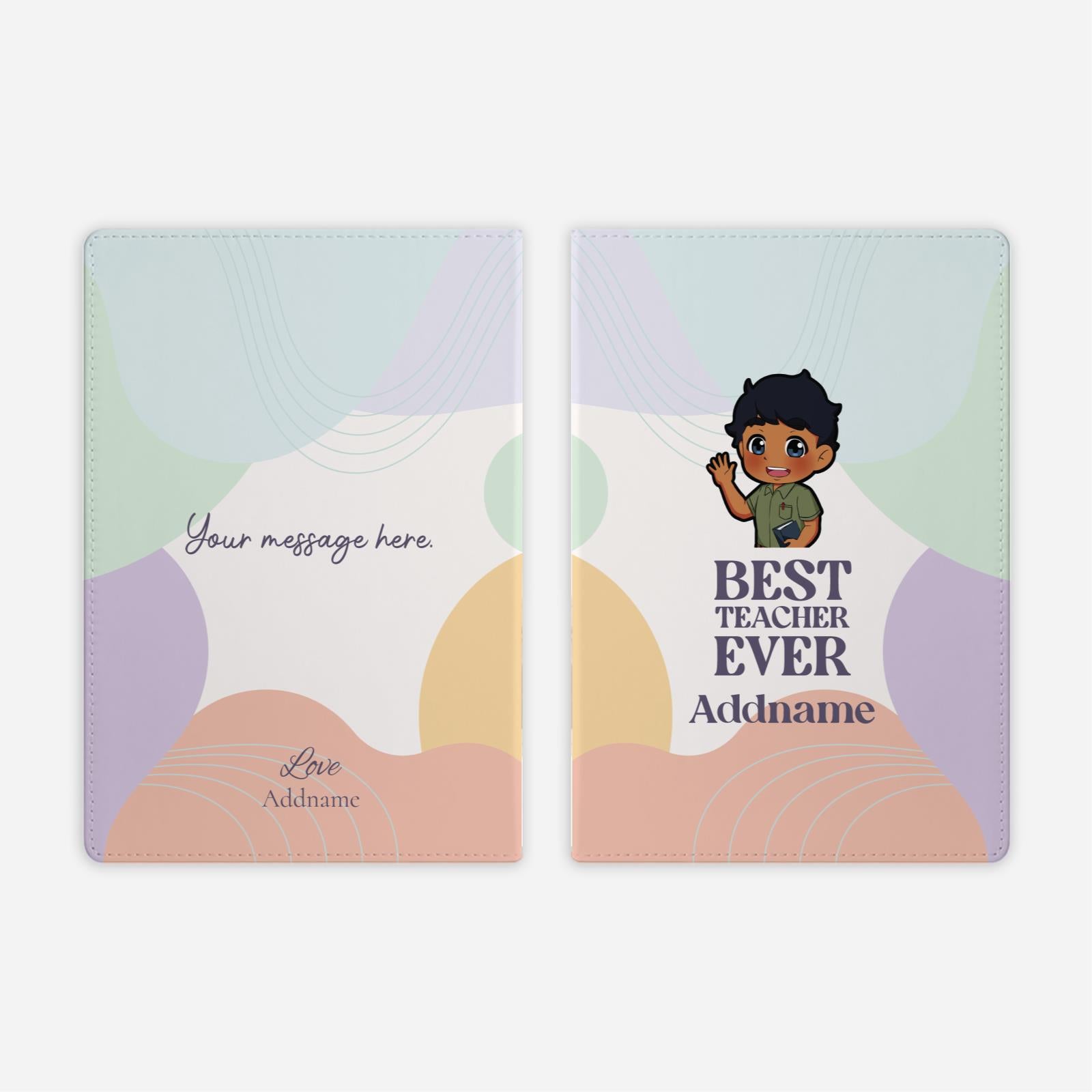 Teacher's Day - Indian Male Teacher Full Print Notebook