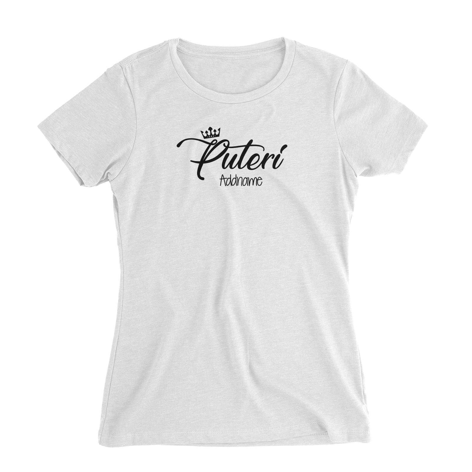 Puteri with Tiara Women's Slim Fit T-Shirt