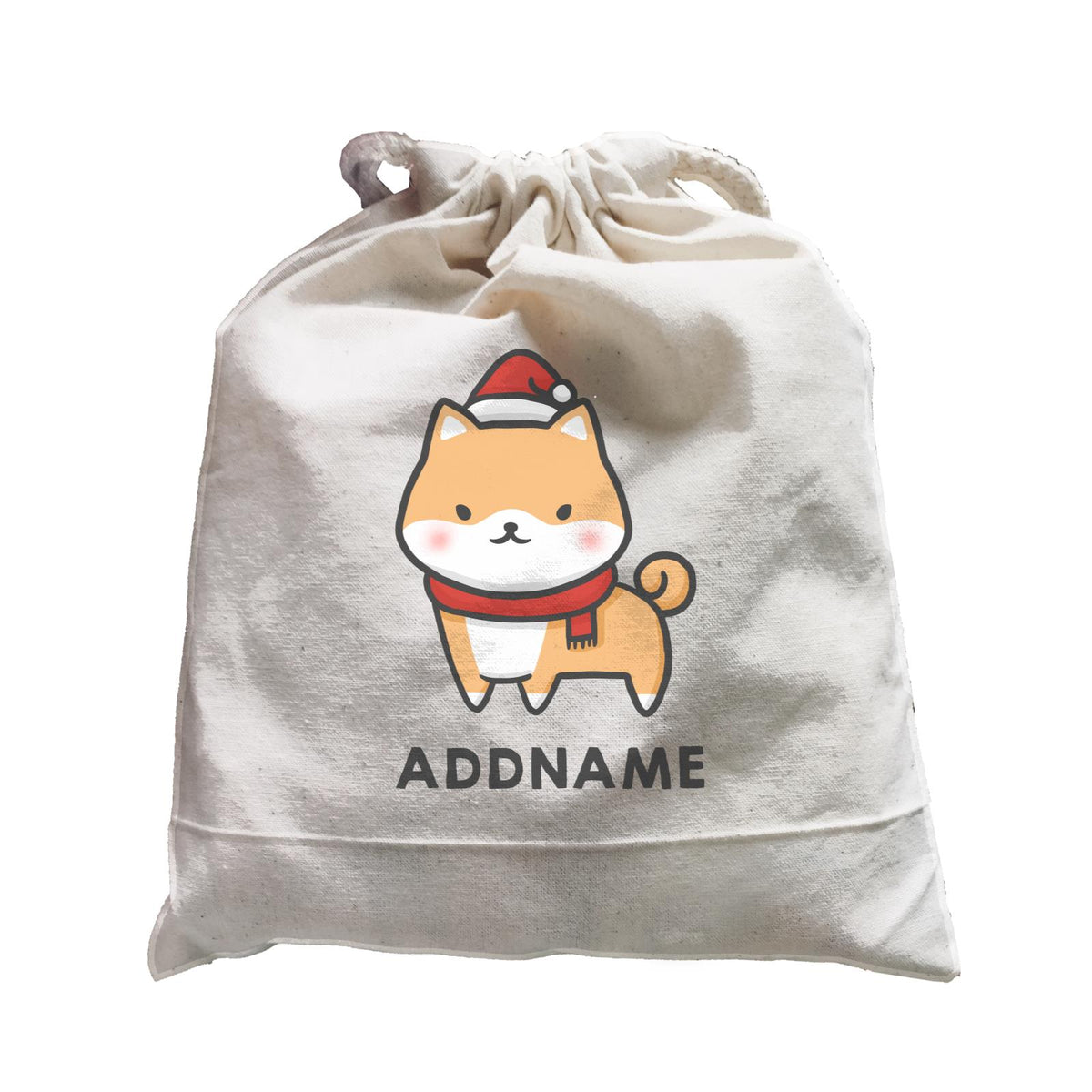 Xmas Cute Shiba Inu Addname Satchel