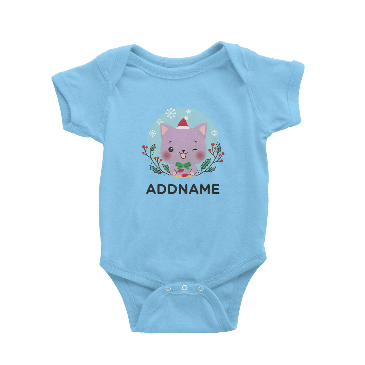 Christmas Cute Animal Series Cute Cat Baby Romper