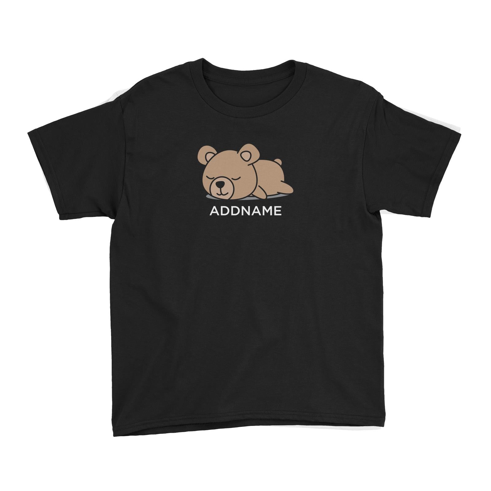 Lazy Bear Addname Kid's T-Shirt